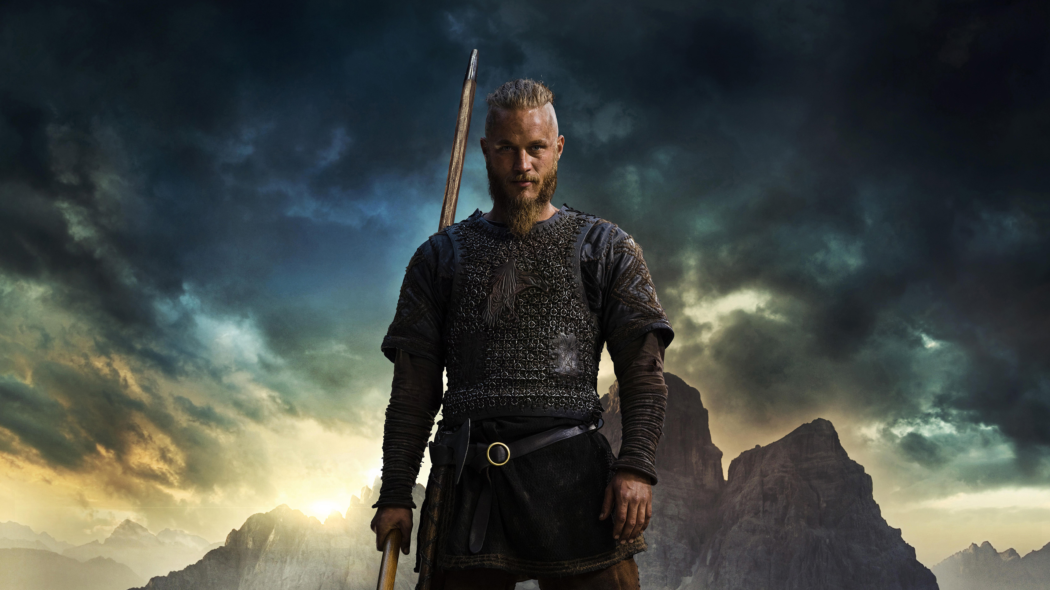 People 3435x1932 Vikings Ragnar men actor TV series