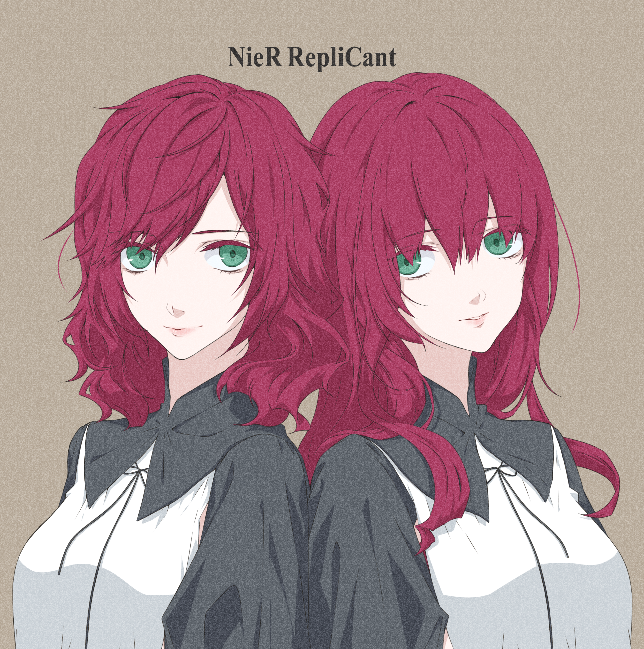 Anime 2661x2682 anime anime games Nier NieR Replicant Nier: Automata Devola (Nier:Automata) Popola (Nier:Automata) long hair redhead