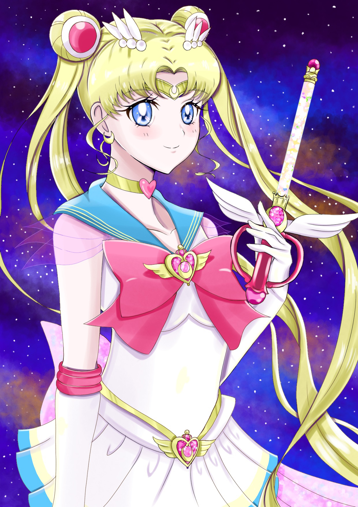 Anime 1240x1754 anime anime girls Sailor Moon Sailor Moon (Character) Tsukino Usagi twintails blonde