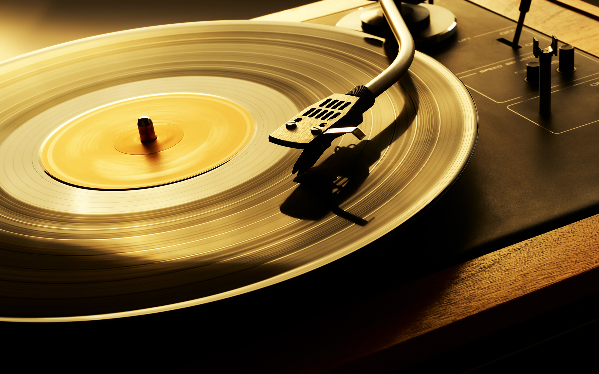 General 1920x1200 vinyl music vintage gramophone technology motion blur shadow