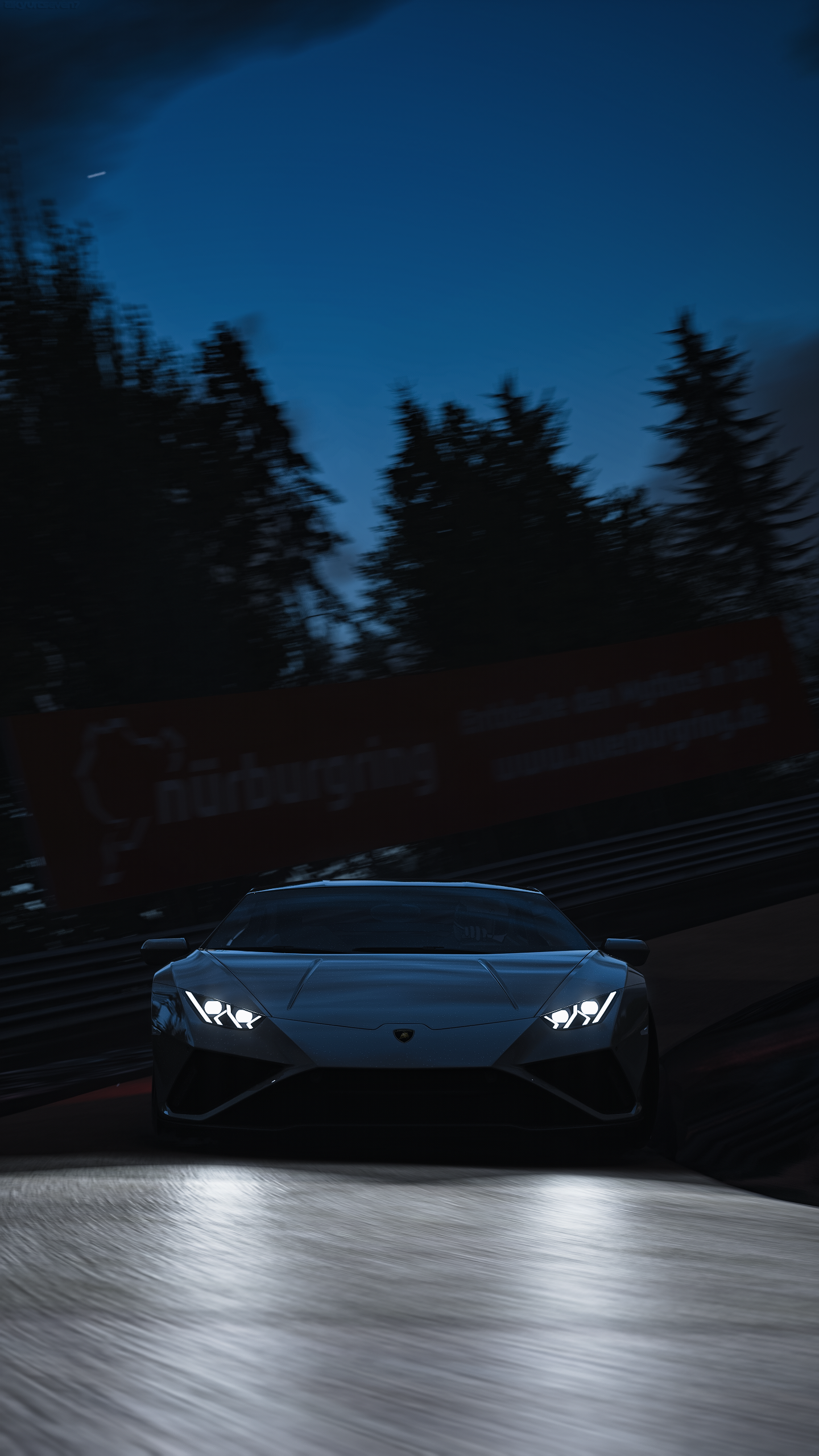 General 1440x2560 Lamborghini Lamborghini Huracan Nurburgring Assetto Corsa car vehicle night video games
