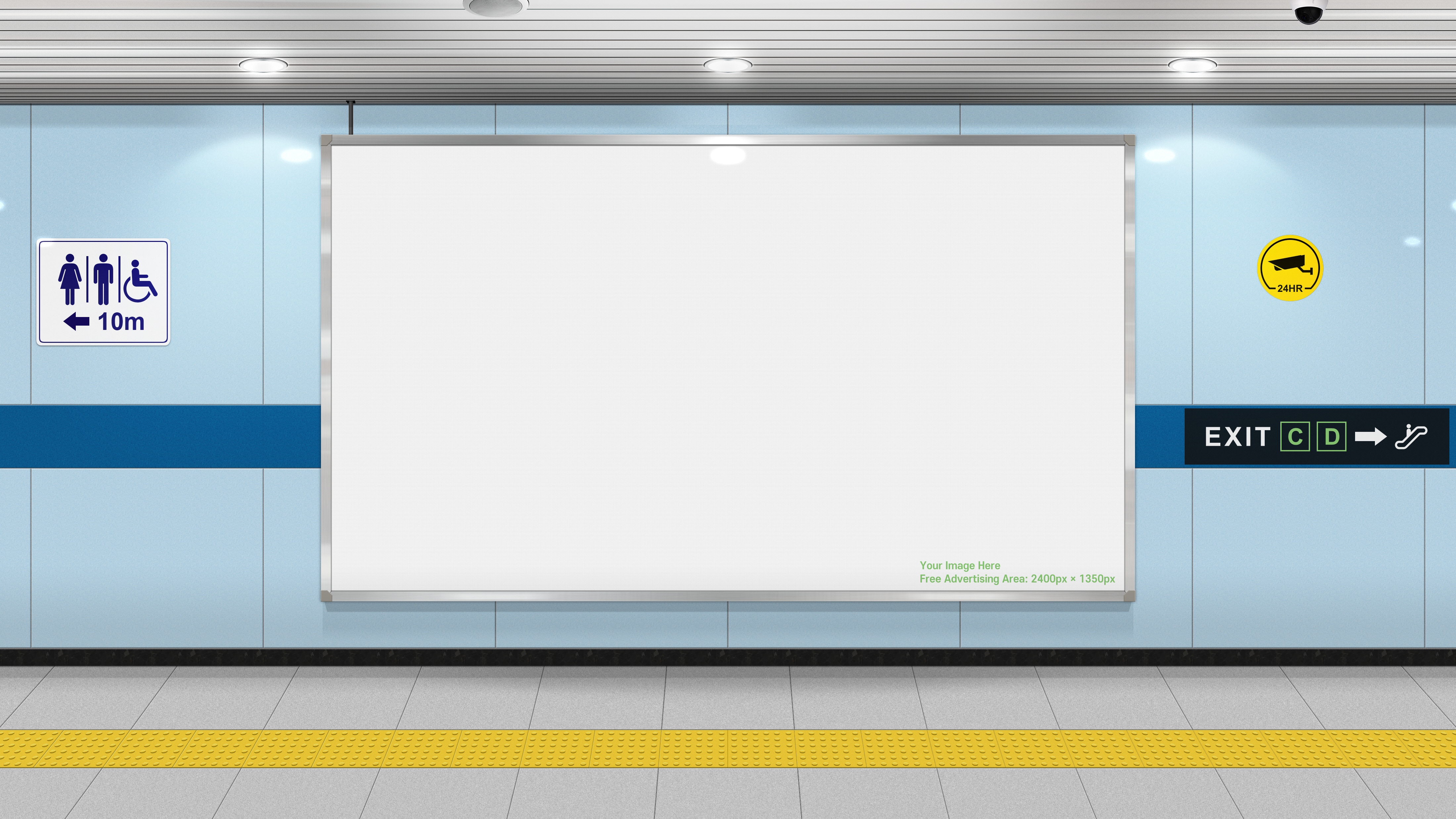General 4400x2475 subway signs CGI typography digital art