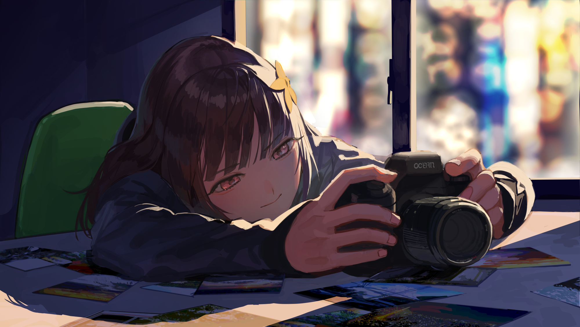 Anime wallpaper - Sweet photographer girl