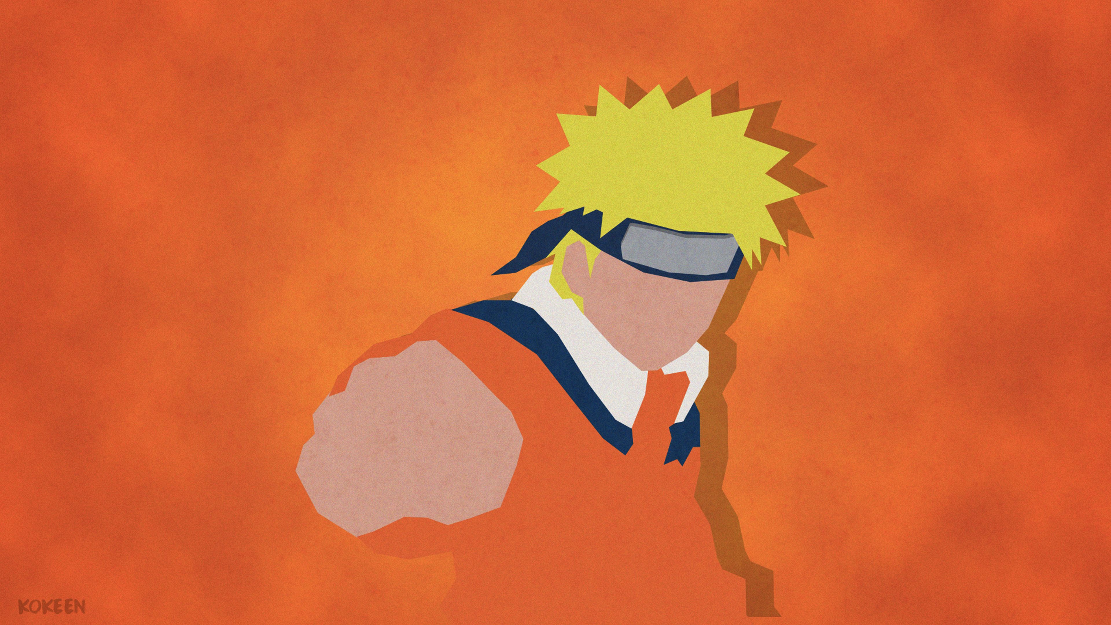 Anime 3840x2160 Naruto (anime) anime anime boys orange background