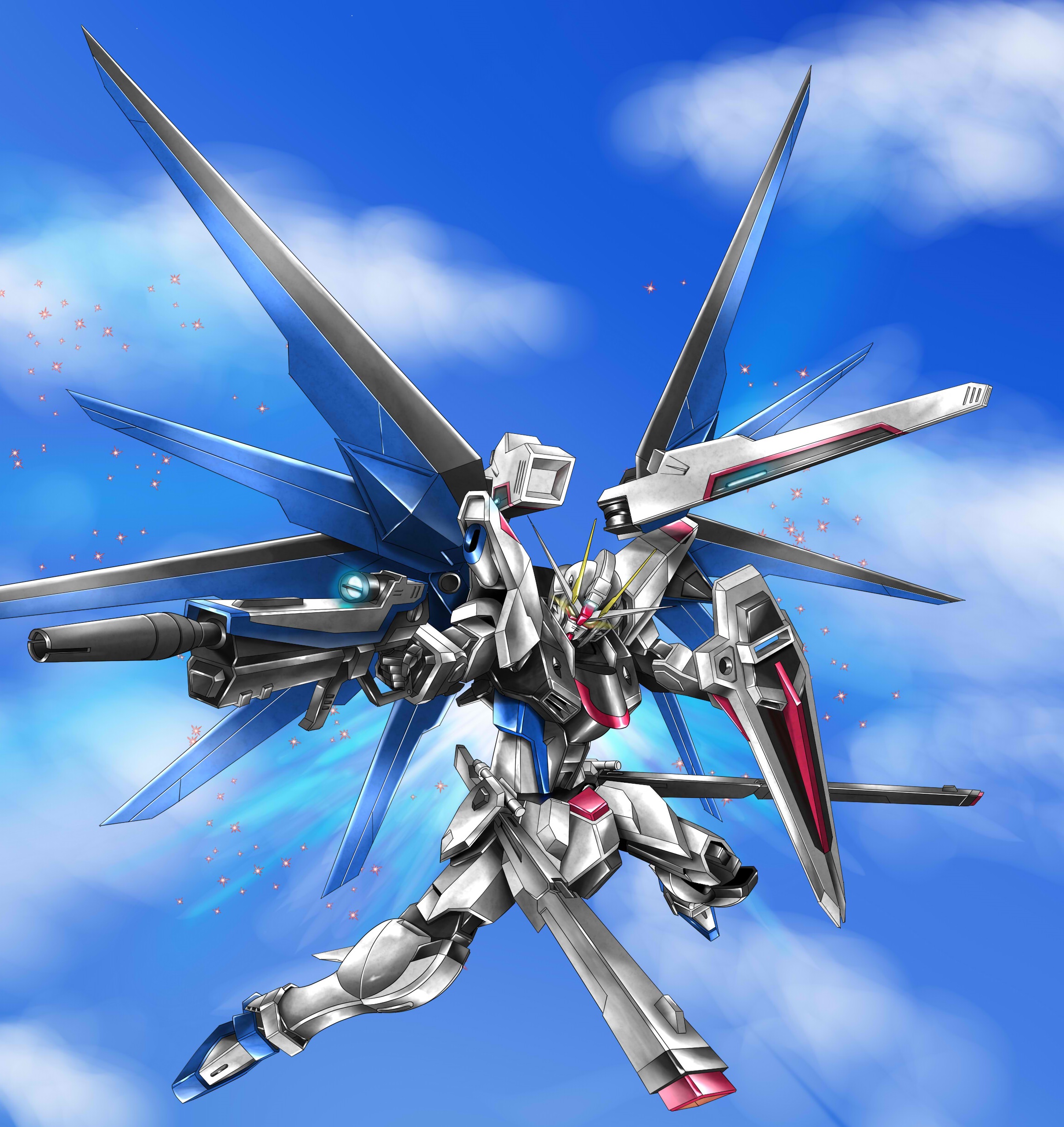 Anime 2316x2452 anime mechs Gundam Mobile Suit Gundam SEED Freedom Gundam artwork digital art fan art Super Robot Taisen