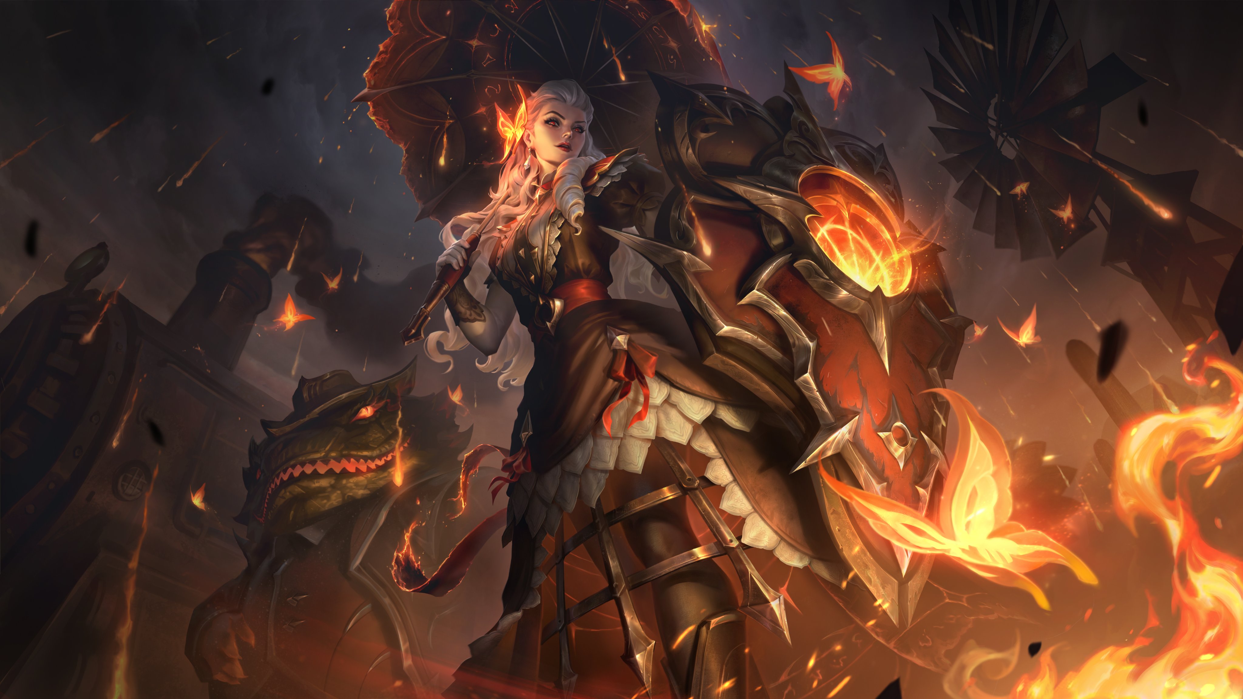 General 4096x2305 High Noon Leona (League of Legends) League of Legends artwork Tahm Kench (League of Legends)