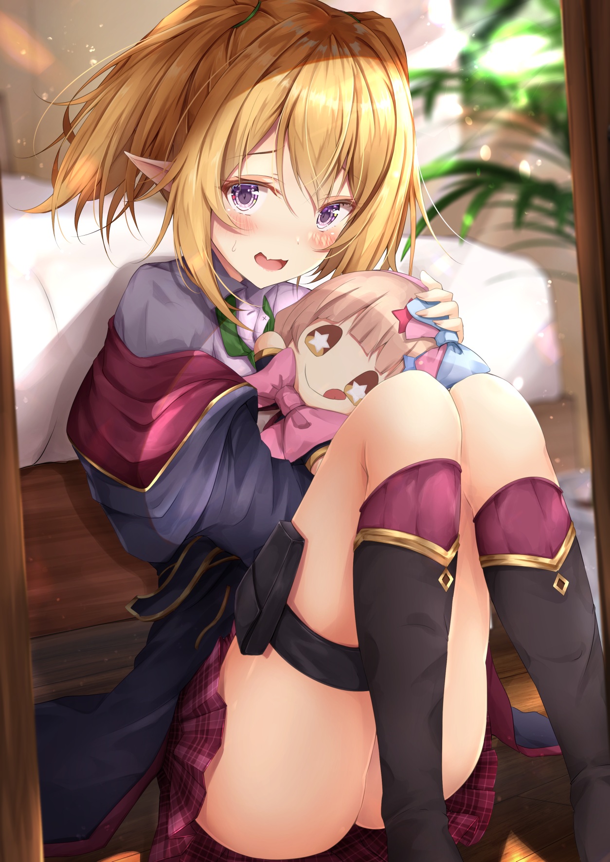 Anime 1254x1771 anime anime girls upskirt blonde pointy ears Princess Connect Re:Dive
