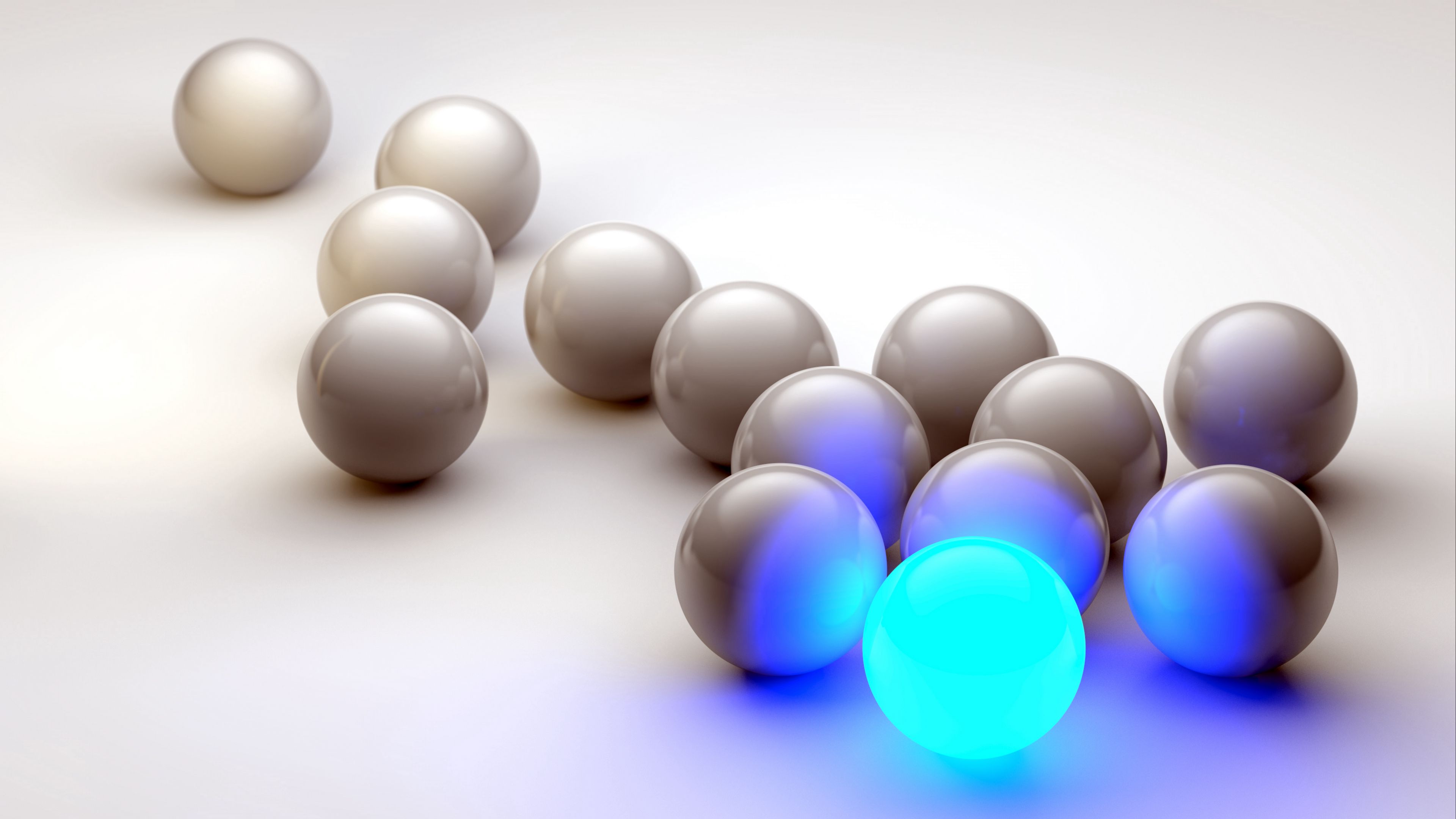 General 3840x2160 sphere CGI abstract neon simple background