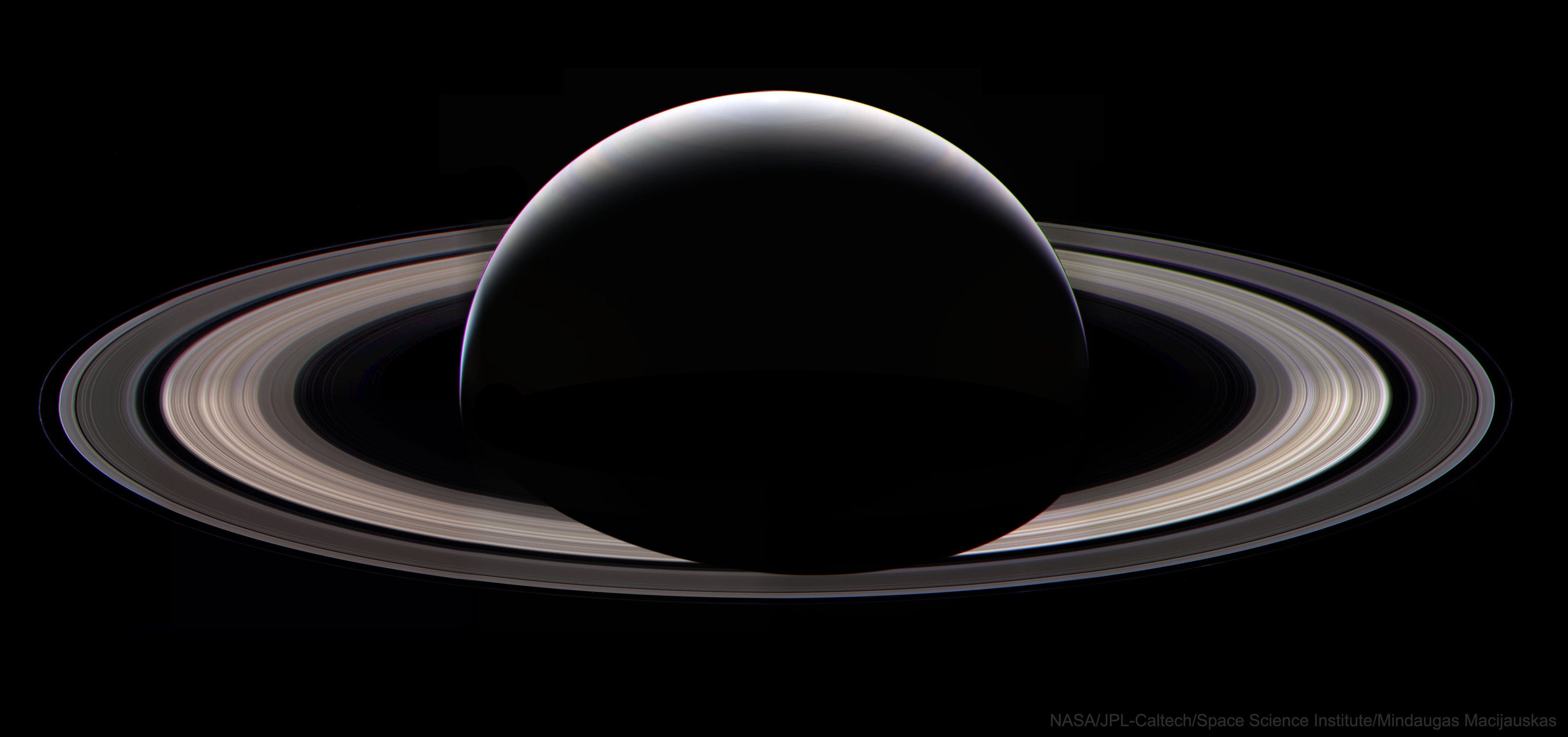 General 4472x2101 Saturn NASA space planet simple background watermarked low light black background