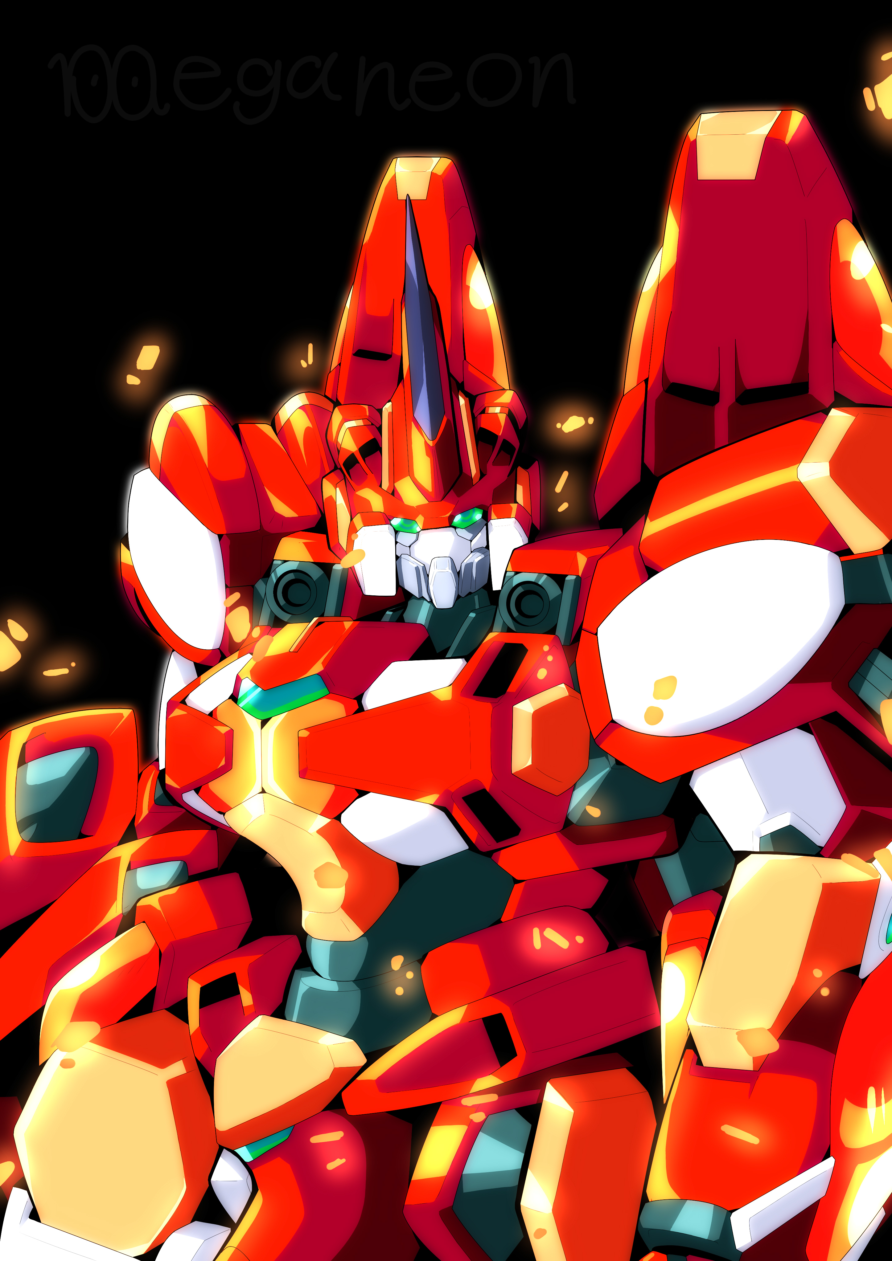 Anime 2893x4092 Excellence Striker anime mechs Super Robot Taisen artwork digital art fan art