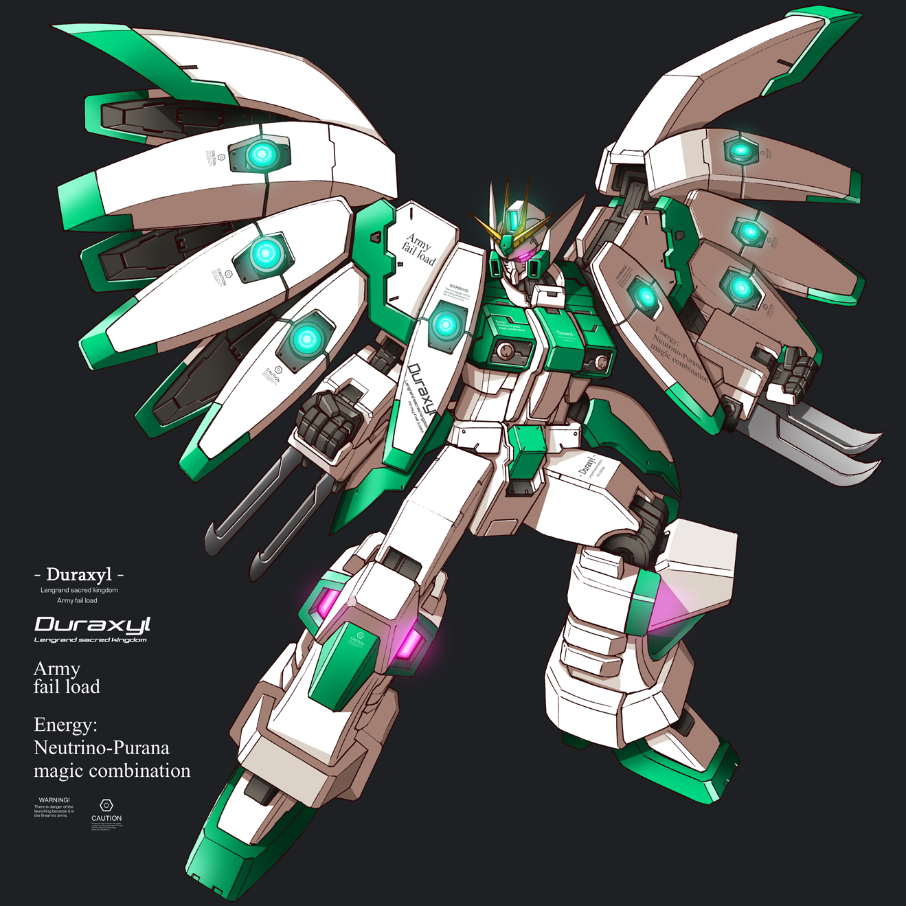 Anime 1319x1319 Duraxyl anime mechs Super Robot Taisen artwork digital art fan art simple background