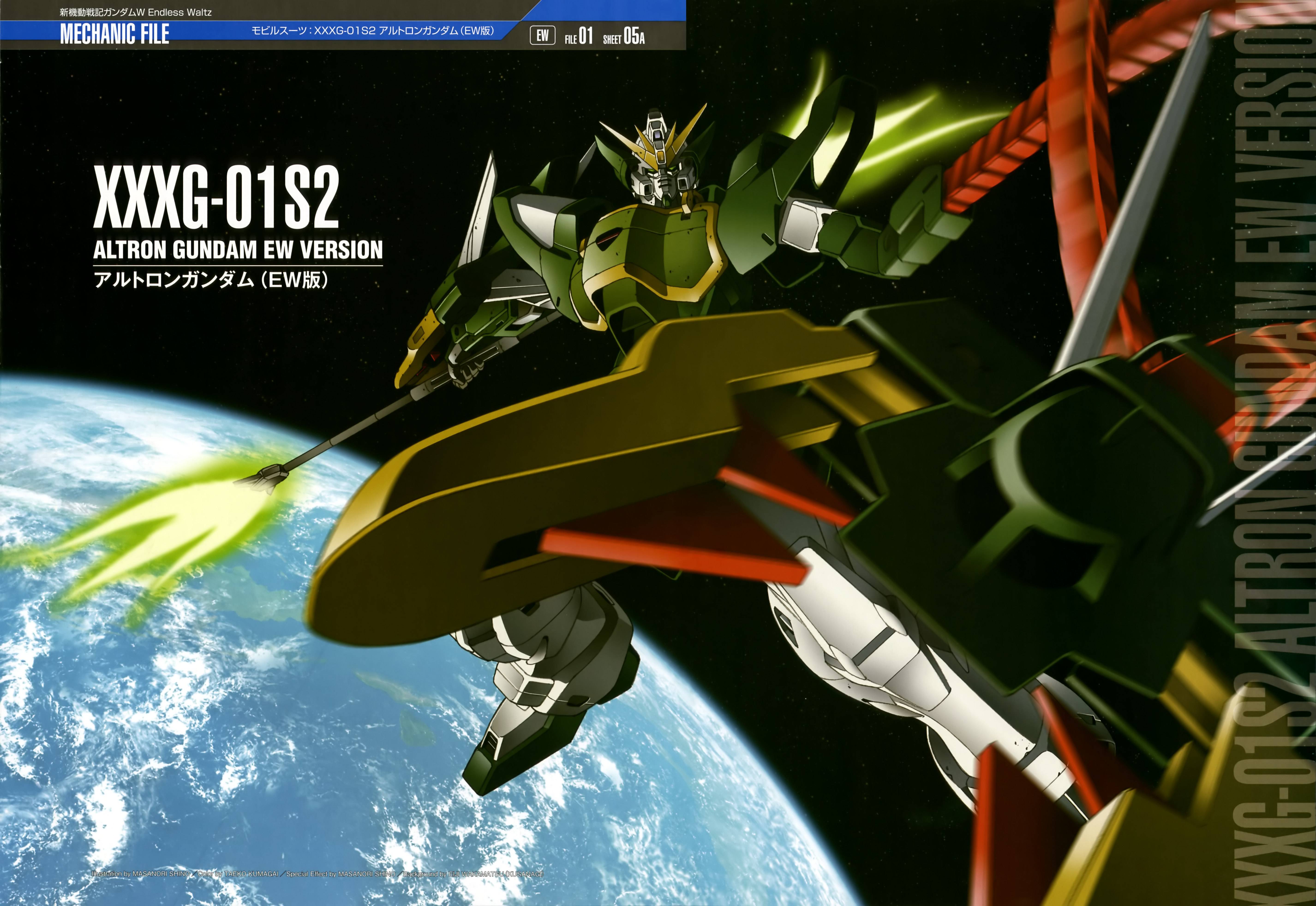 Anime 5704x3928 anime Gundam mechs Super Robot Taisen Mobile Suit Gundam Wing Altron Gundam artwork digital art