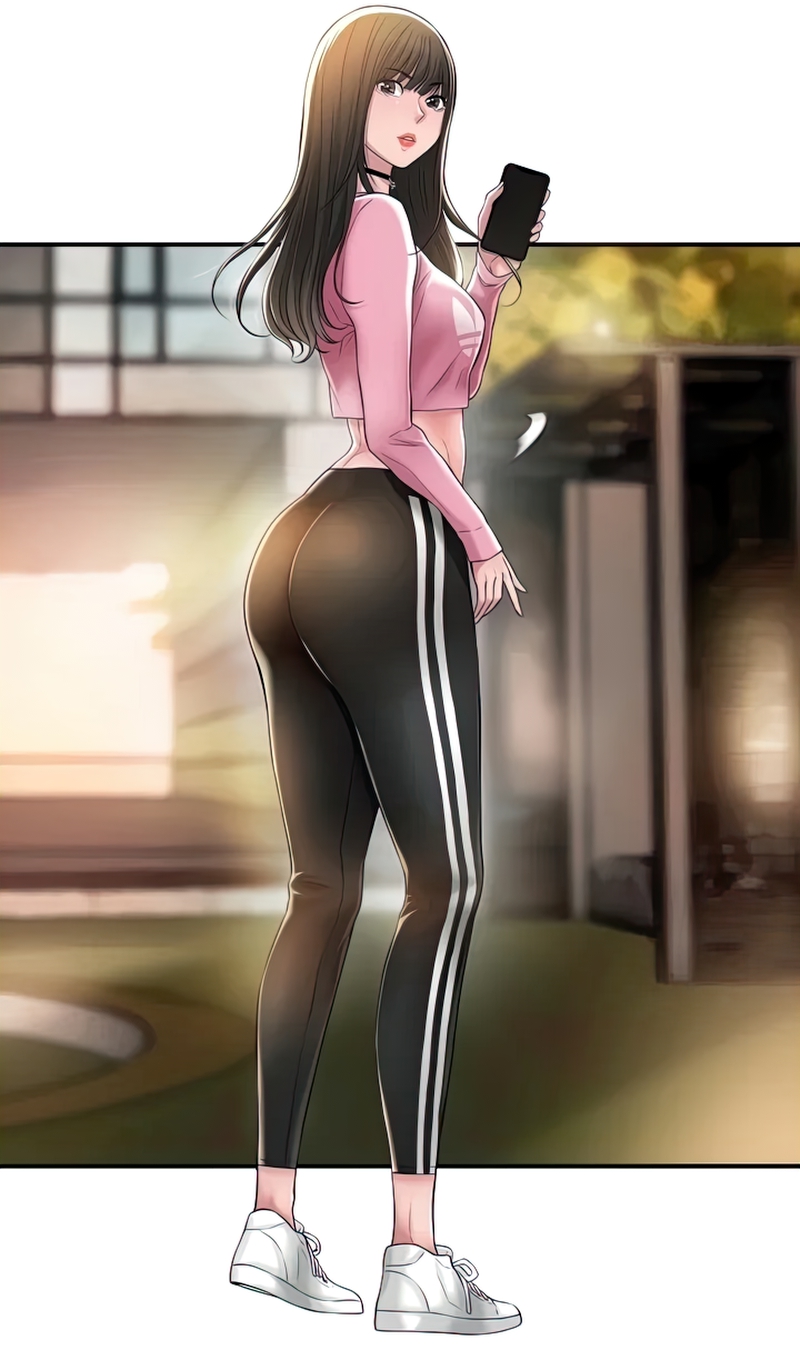 Anime 800x1350 ass tight clothing looking over shoulder manhwa