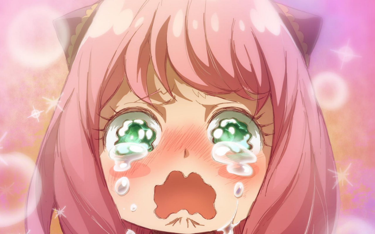 Anime 1280x800 Spy x Family Anya Forger anime anime girls crying children