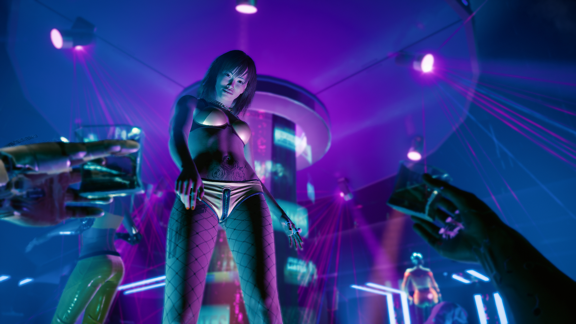 General 1920x1080 cyberpunk Cyberpunk 2077 CD Projekt RED screen shot nightclubs POV stripper