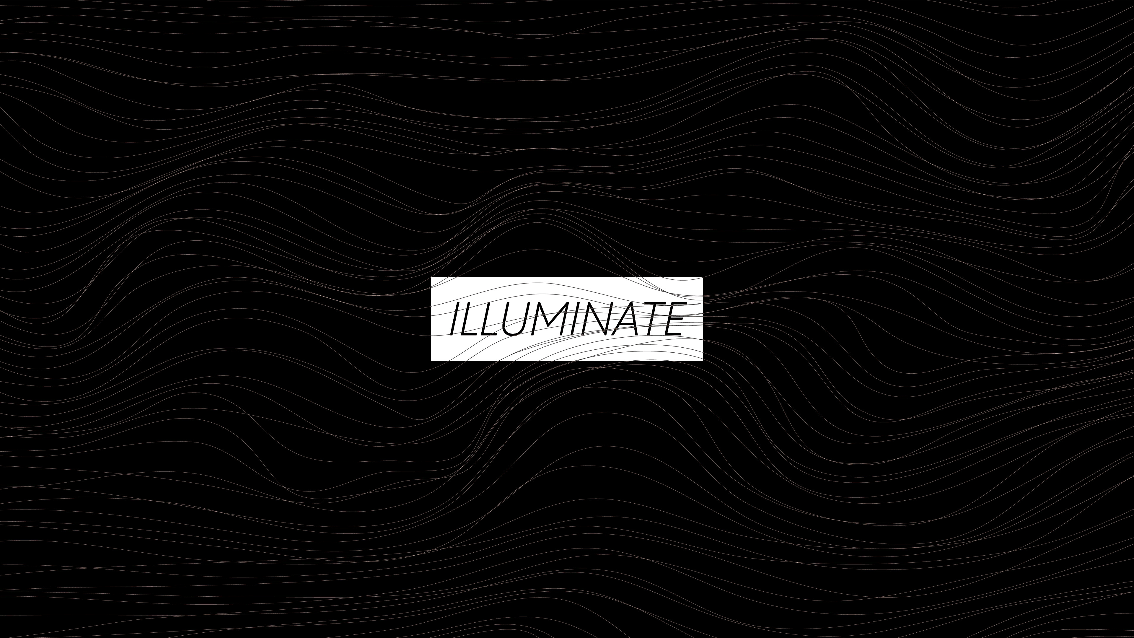 General 3840x2160 artwork digital art typography minimalism waves monochrome black black background