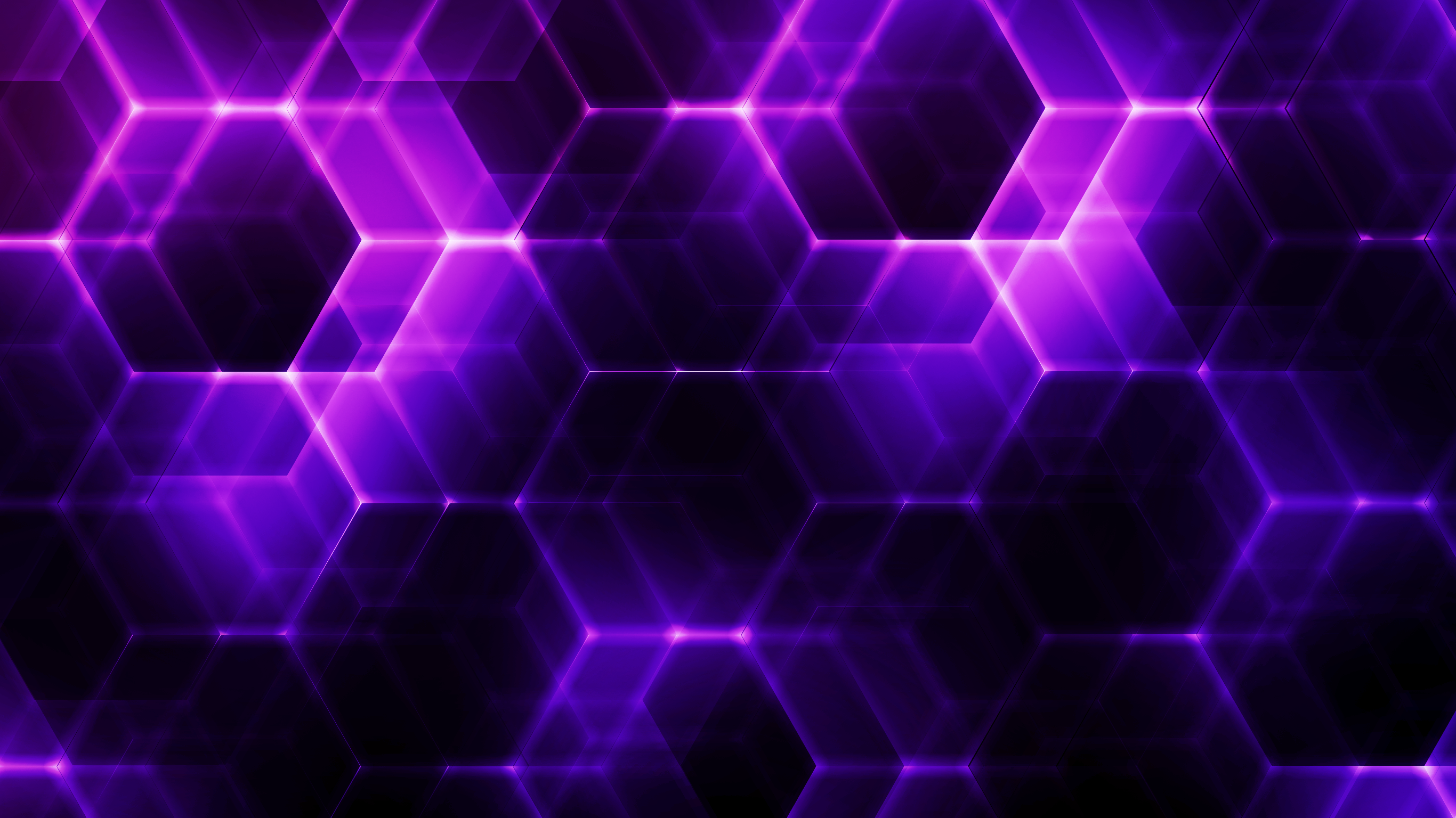 General 2732x1536 abstract hexagon FirstLightStudios purple digital art