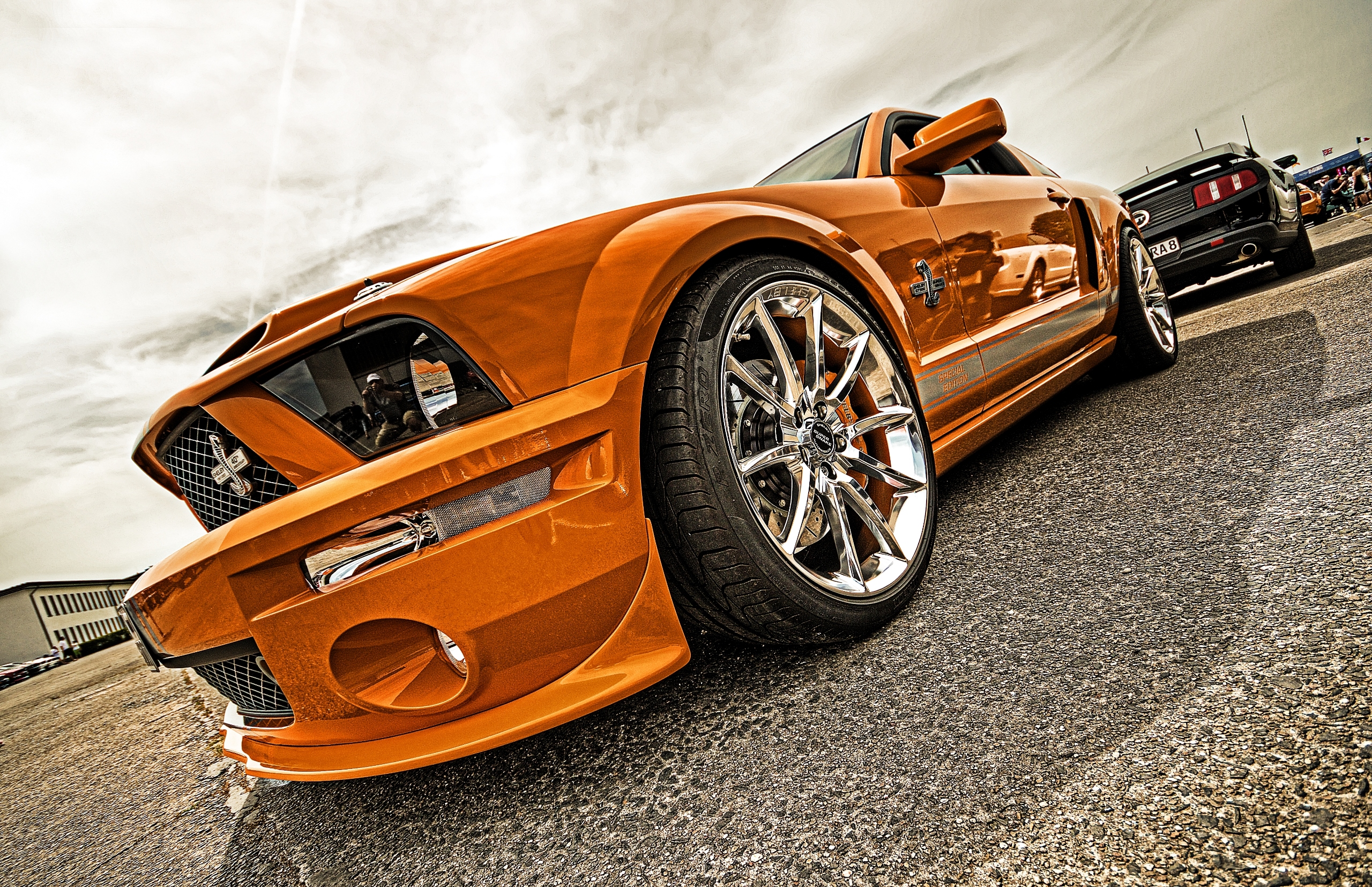 General 2560x1654 Ford Mustang car orange cars vehicle Ford Mustang S-197 Ford Ford Mustang S-197 II muscle cars American cars HDR