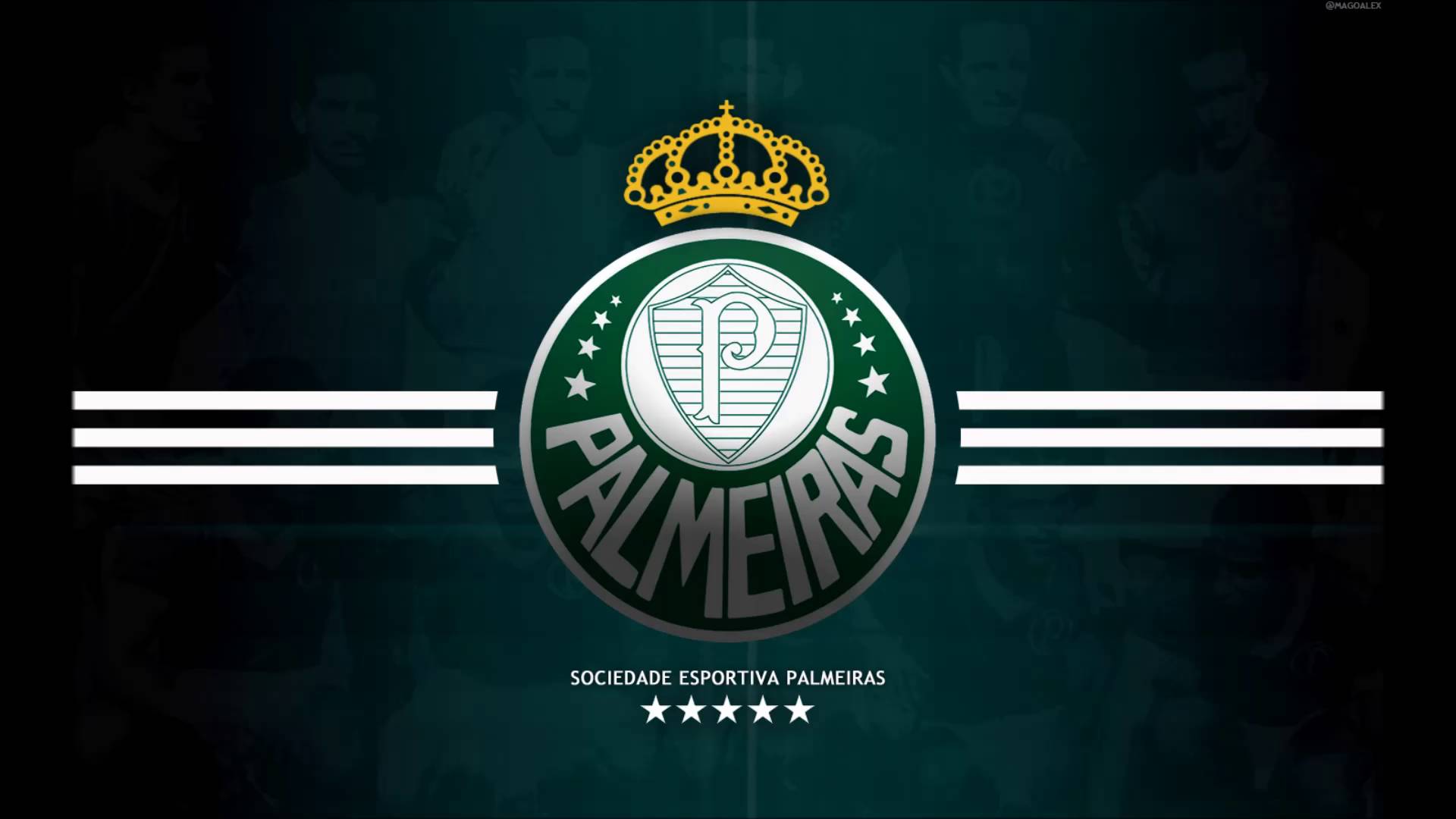 General 1920x1080 Palestra Itália Palmeiras simple background crown sport