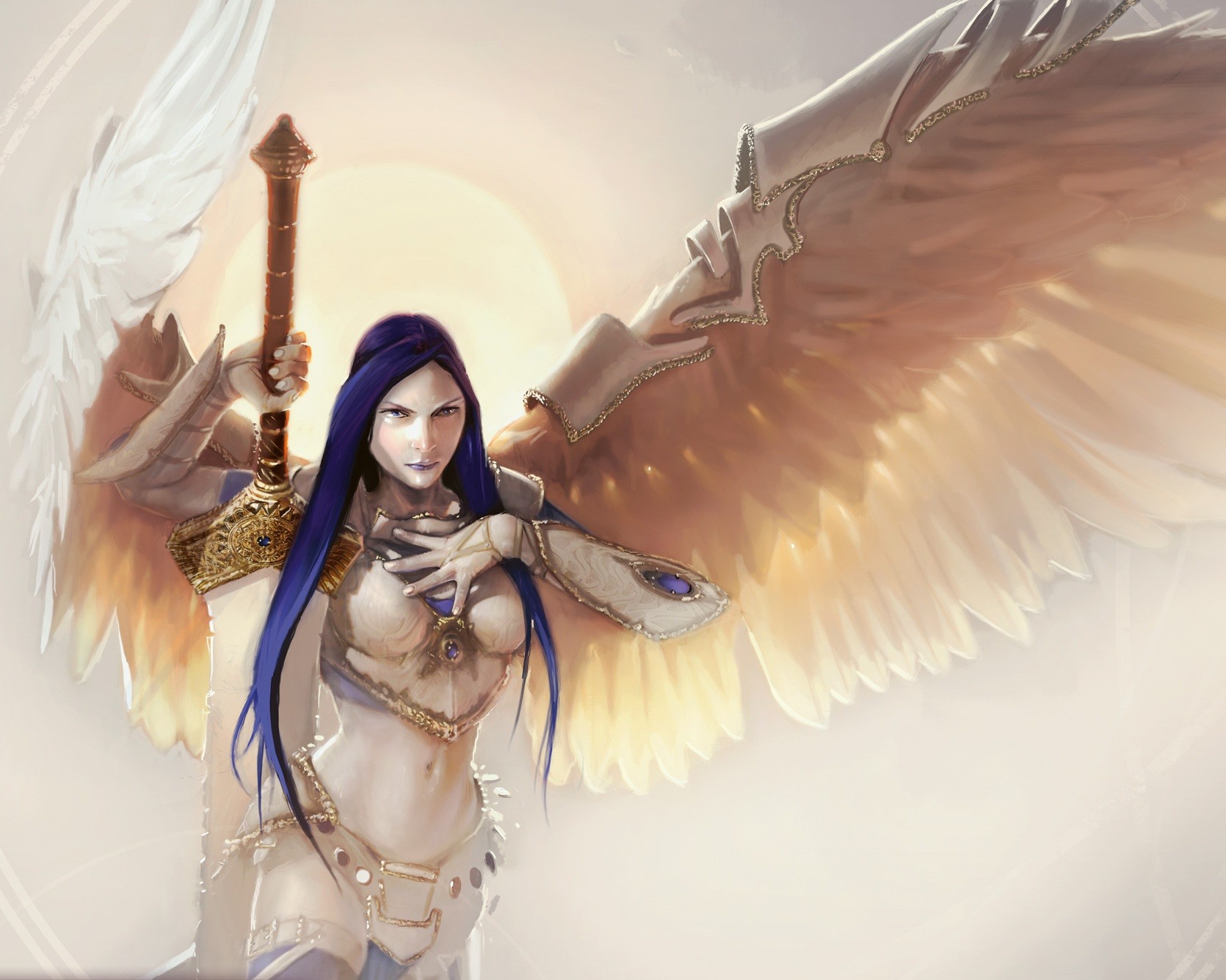 General 1670x1336 Magic: The Gathering angel sword wings Akroma, Angel of Wrath