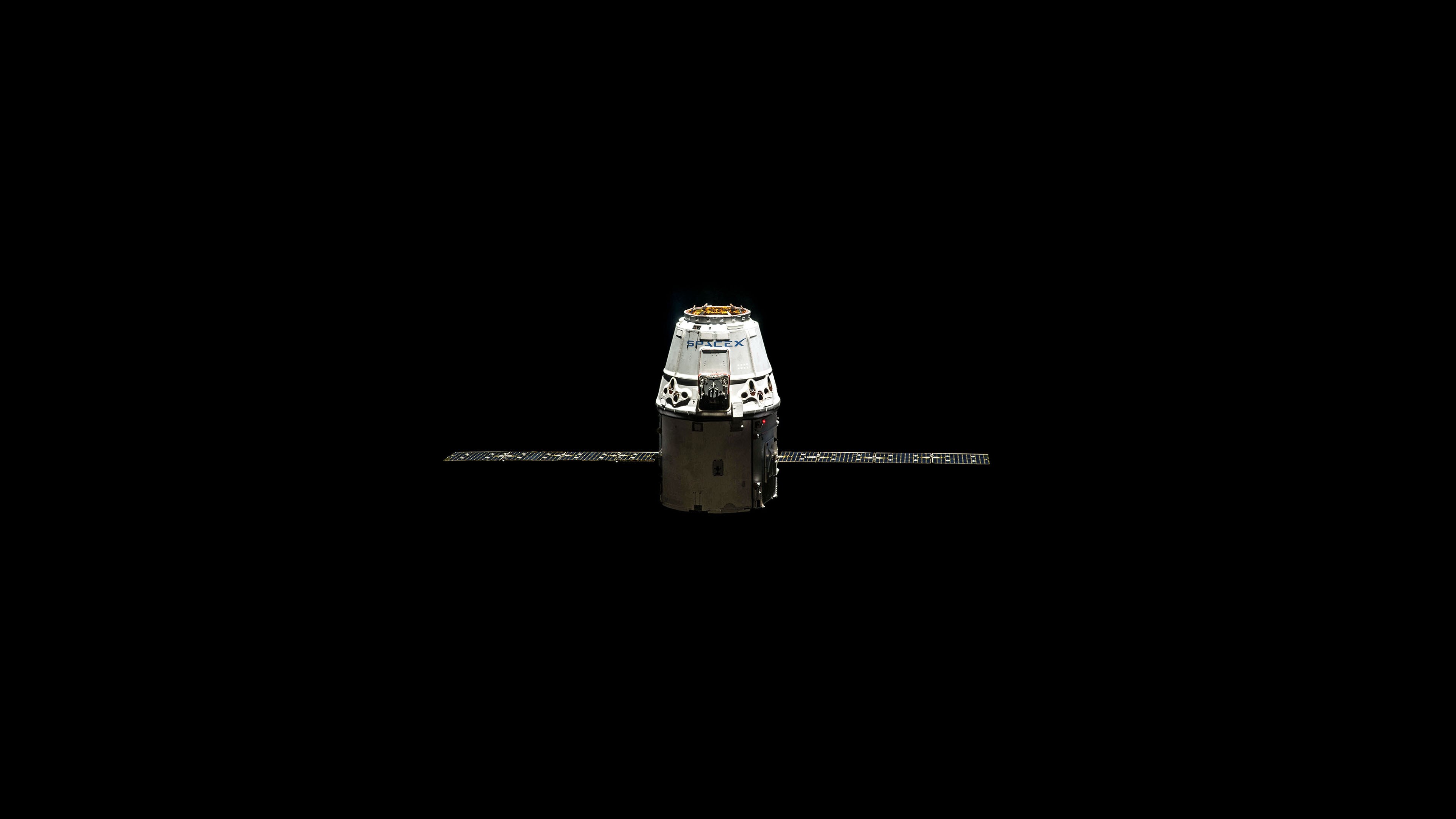 General 3840x2160 space SpaceX minimalism satellite black background