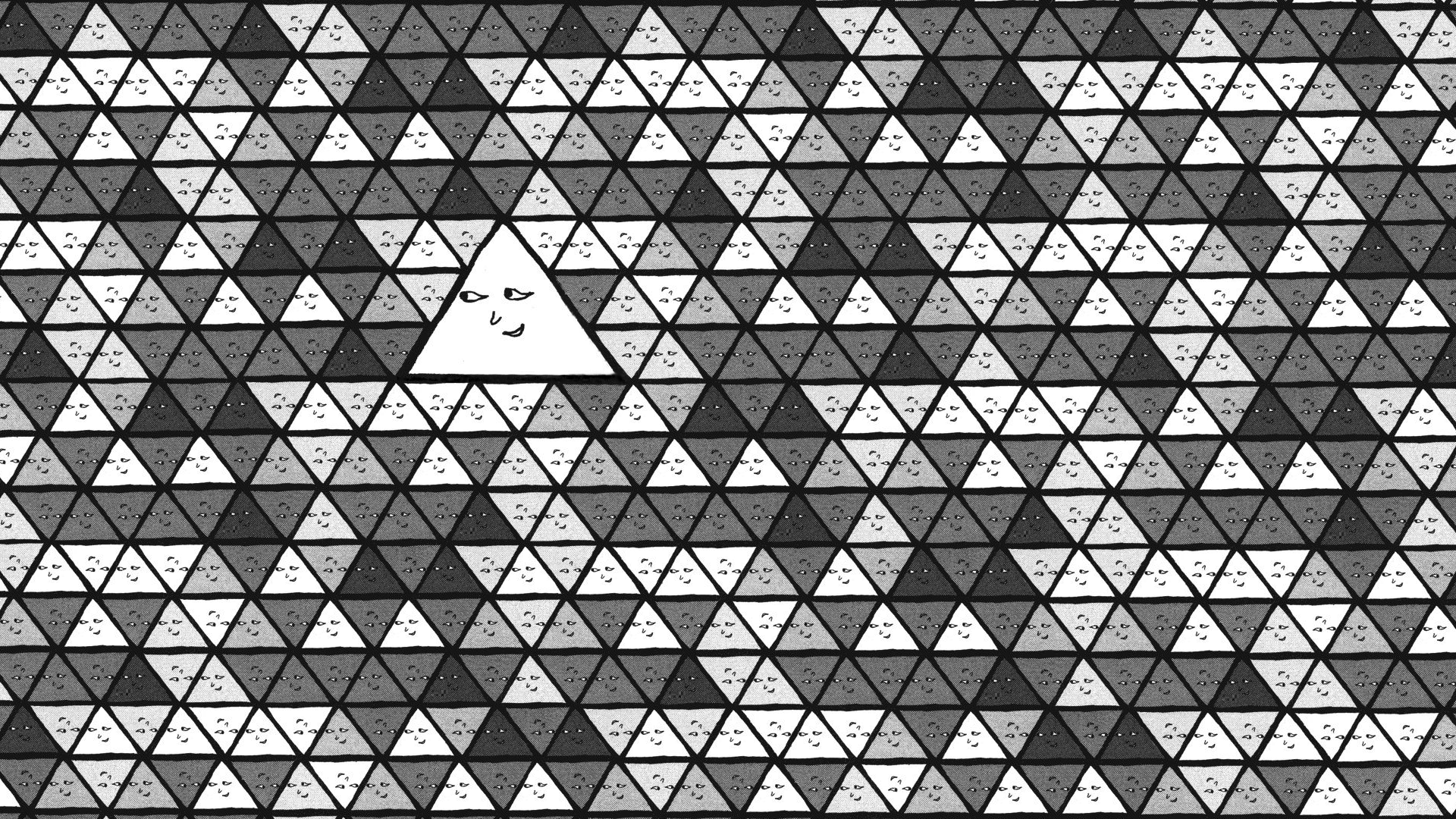 Anime 1920x1080 manga Oyasumi Punpun texture anime pattern triangle