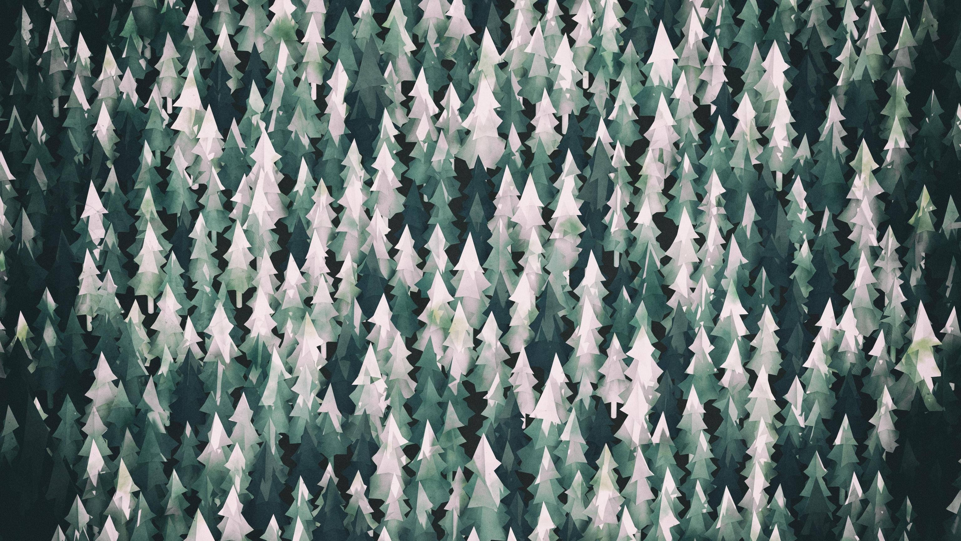 General 3072x1728 forest abstract digital art nature trees plants