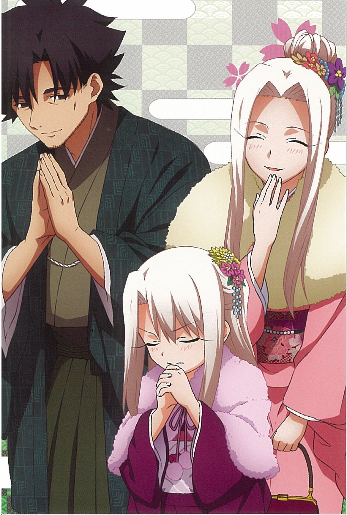 Anime 1168x1733 Fate series Fate/Zero Irisviel von Einzbern Kiritsugu Emiya Illyasviel von Einzbern