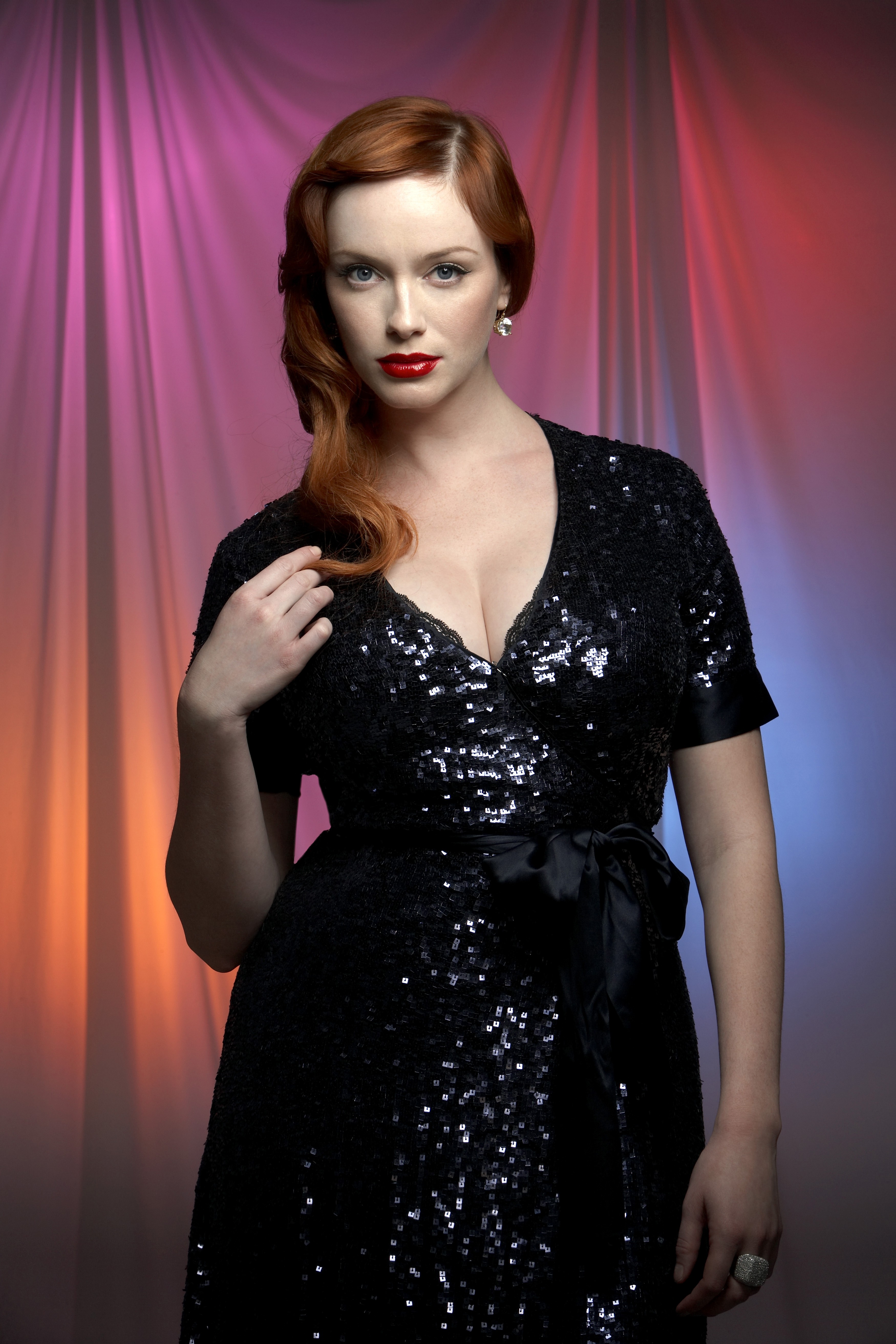 People 3500x5250 Christina Hendricks women redhead actress portrait display