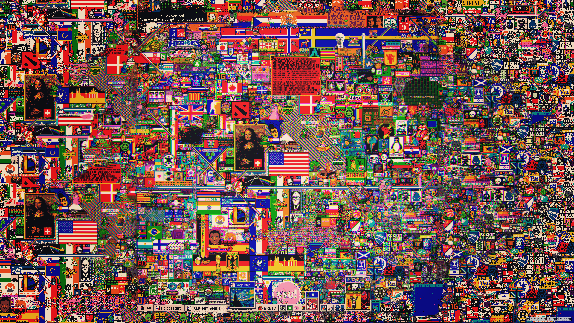 General 1920x1080 pixel art abstract logo reddit flag