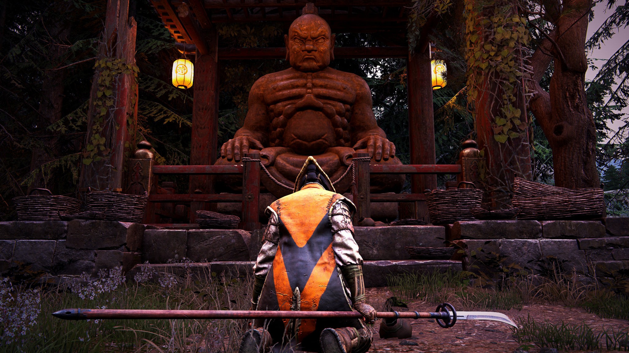 General 2048x1152 For Honor blades samurai screen shot statue video games Ubisoft