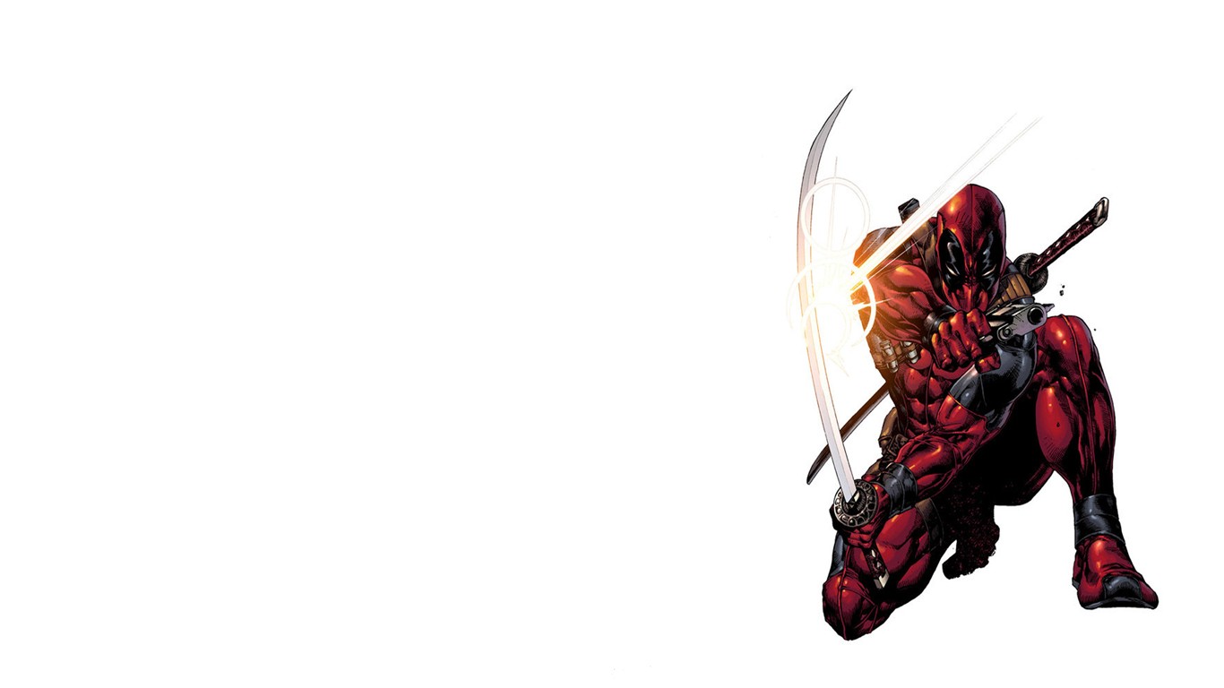 General 1366x768 Deadpool Marvel Comics antiheroes sword comics comic art