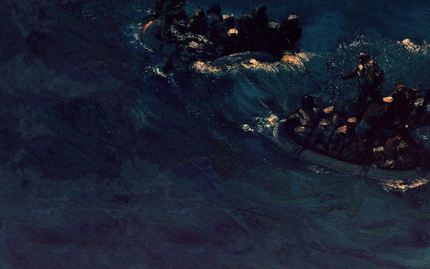 General 1440x900 music album covers artwork waves life preserver raft sea