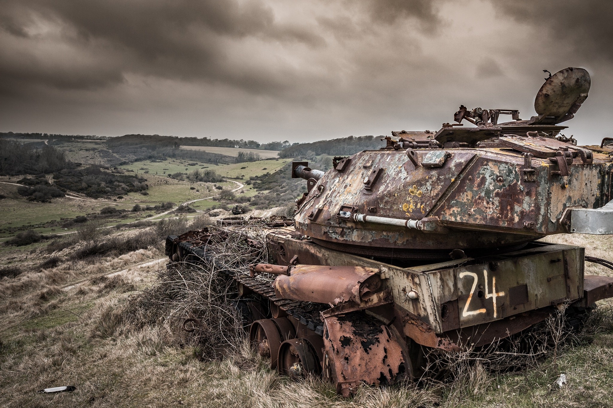 General 2048x1365 Dorset England tank wreck landscape 500px military