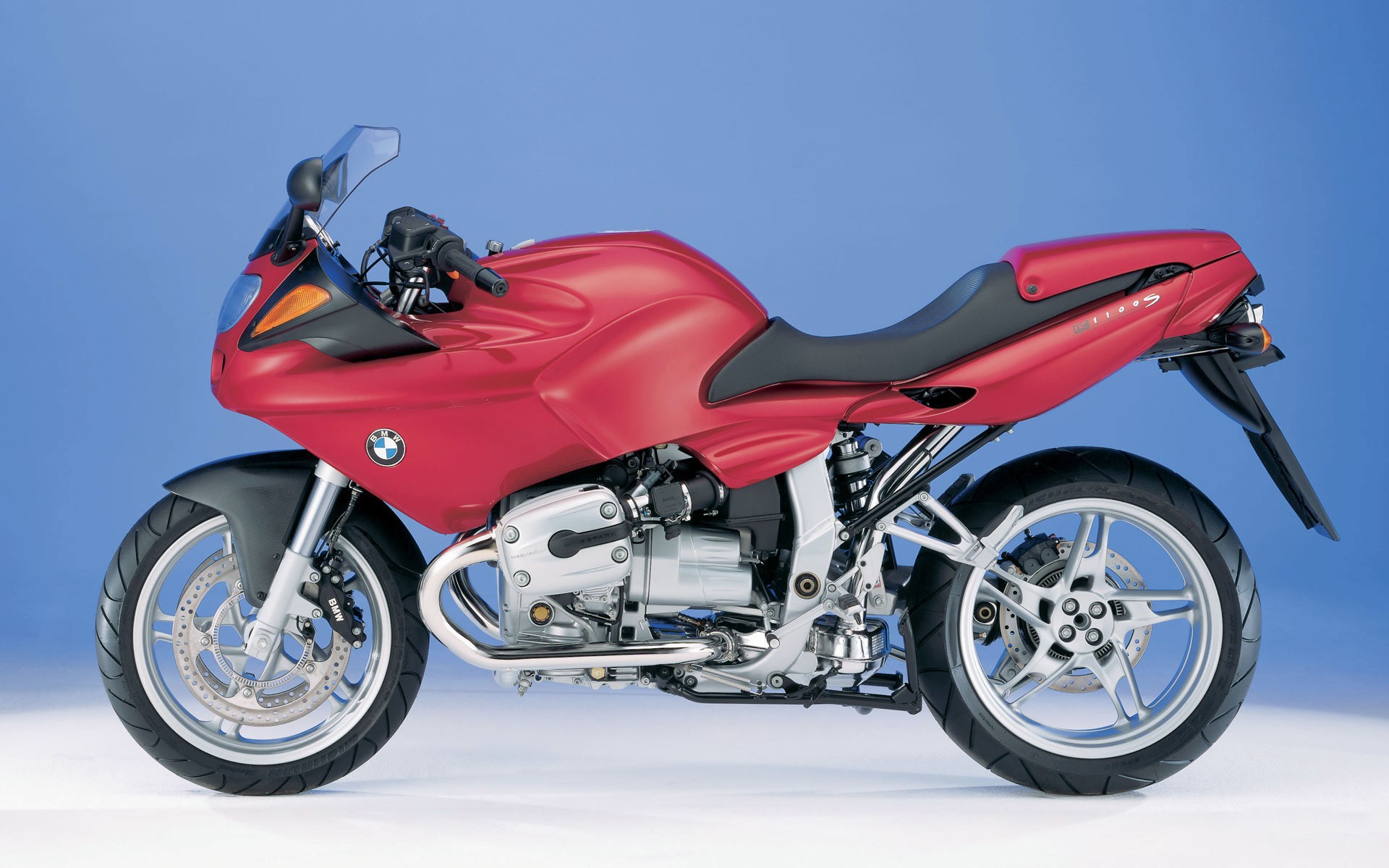 General 1920x1200 motorcycle vehicle BMW BMW R1100S Red Motorcycles German motorcyles simple background