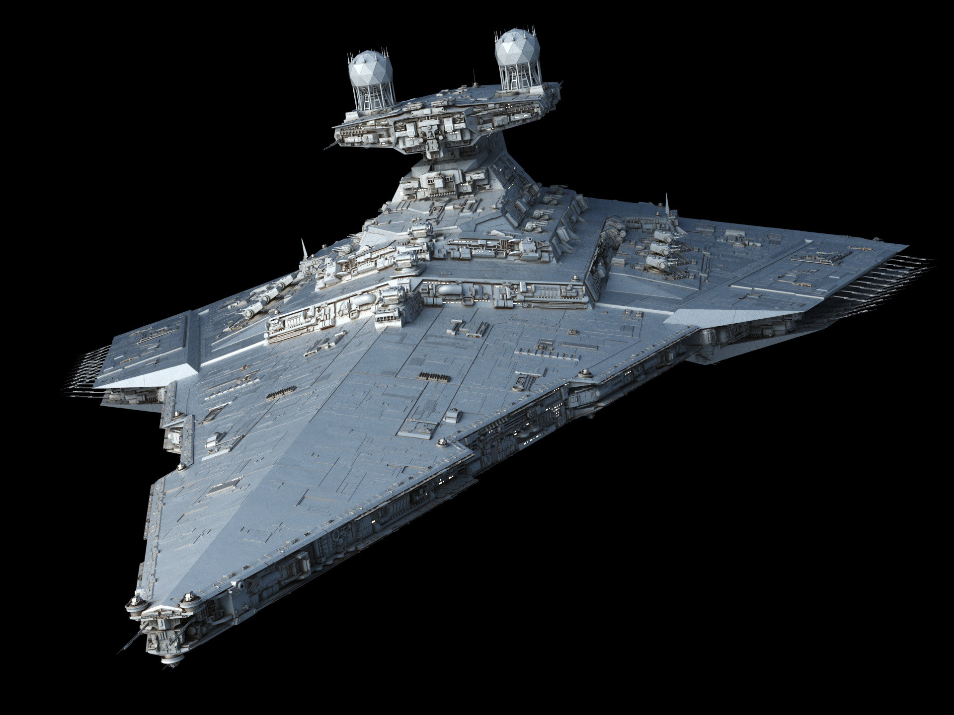 General 1920x1440 Star Wars Star Destroyer science fiction spaceship Imperial Forces CGI Star Wars Ships digital art fractalsponge