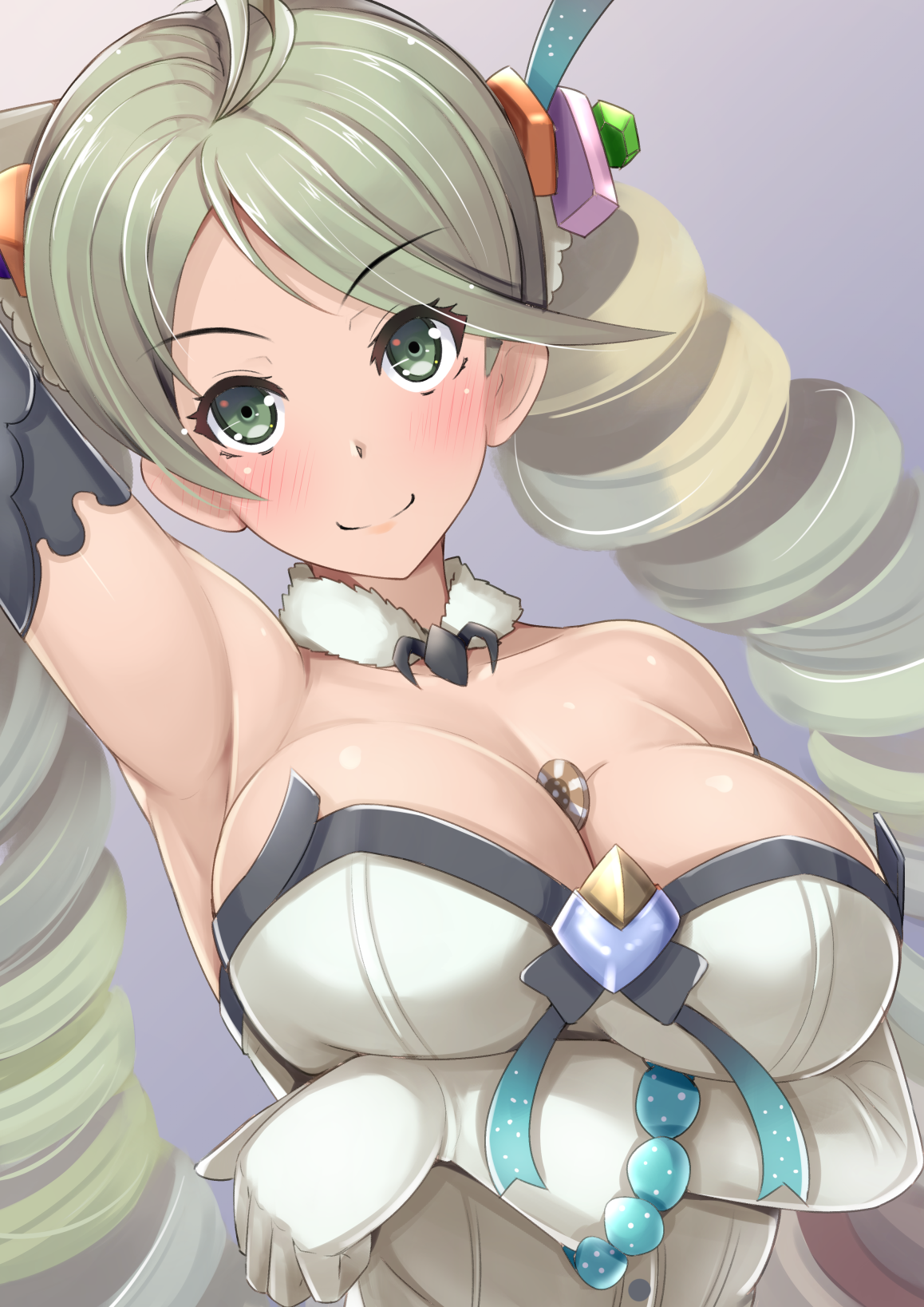 Anime 1158x1637 Granblue Fantasy cleavage twintails Alfort