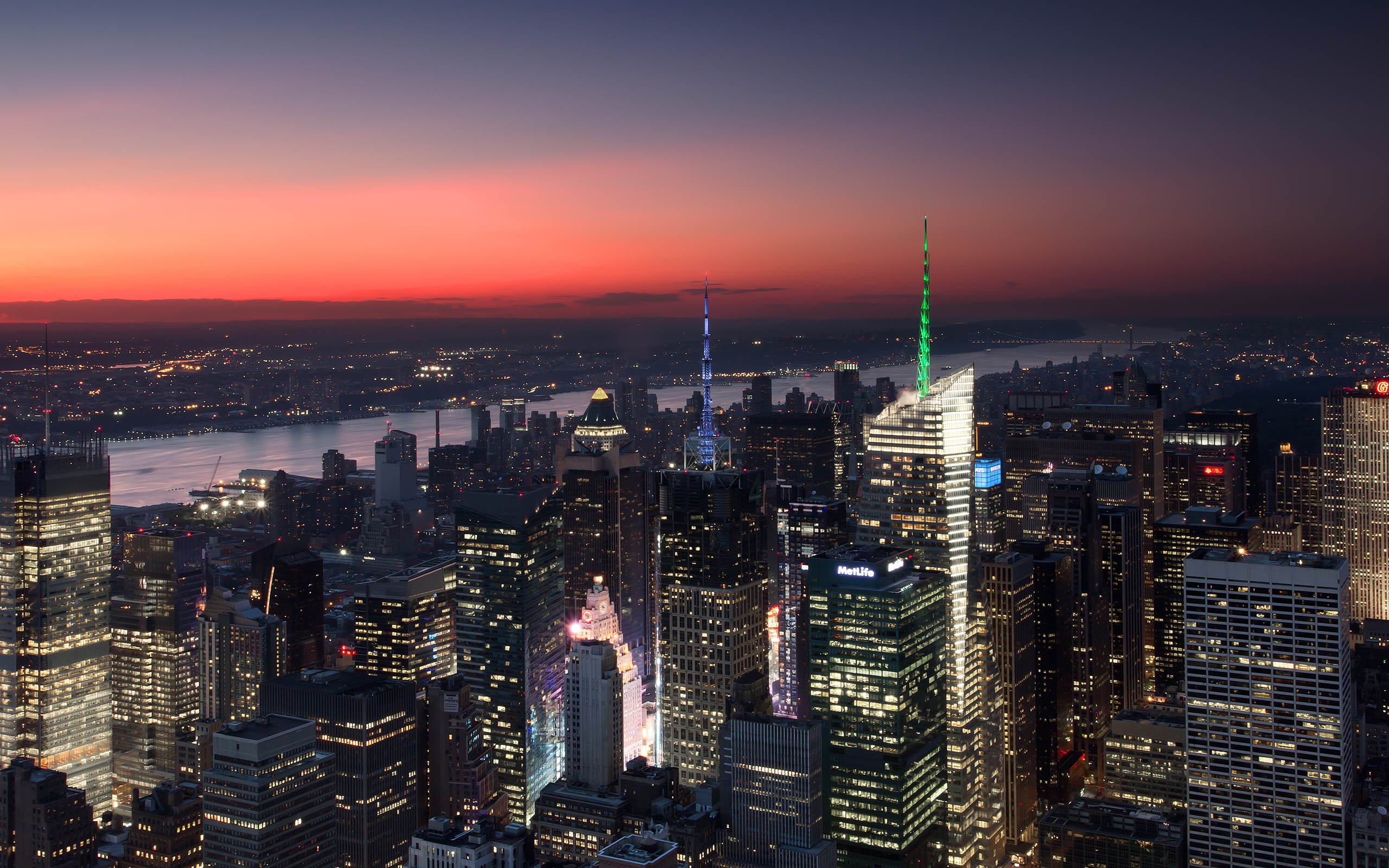 General 2560x1600 Manhattan New York City USA skyscraper Hudson River cityscape