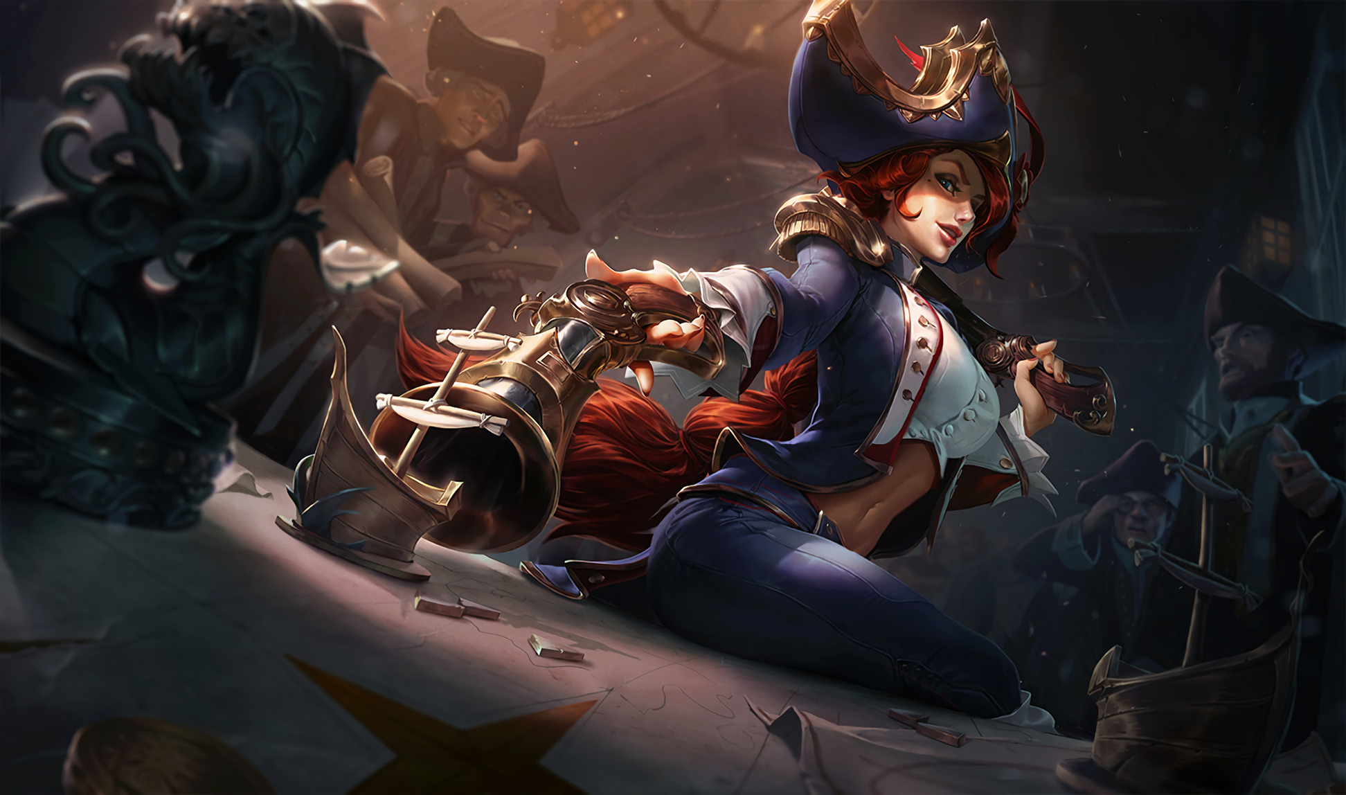 General 1944x1148 Miss Fortune (League of Legends) League of Legends weapon video games video game characters video game girls Riot Games
