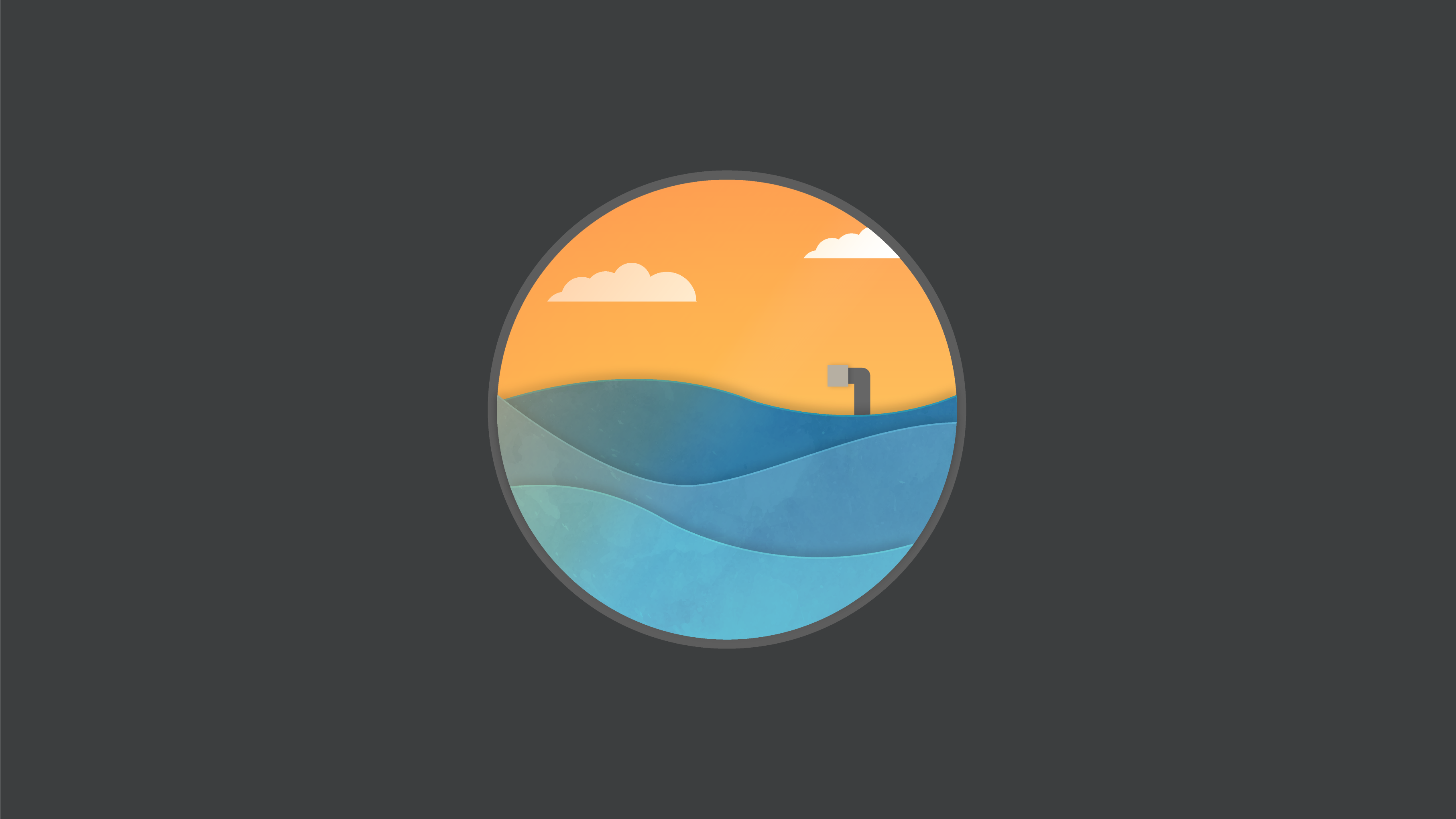 General 3628x2041 logo Flatdesign minimalism graphic design Pacific Ocean