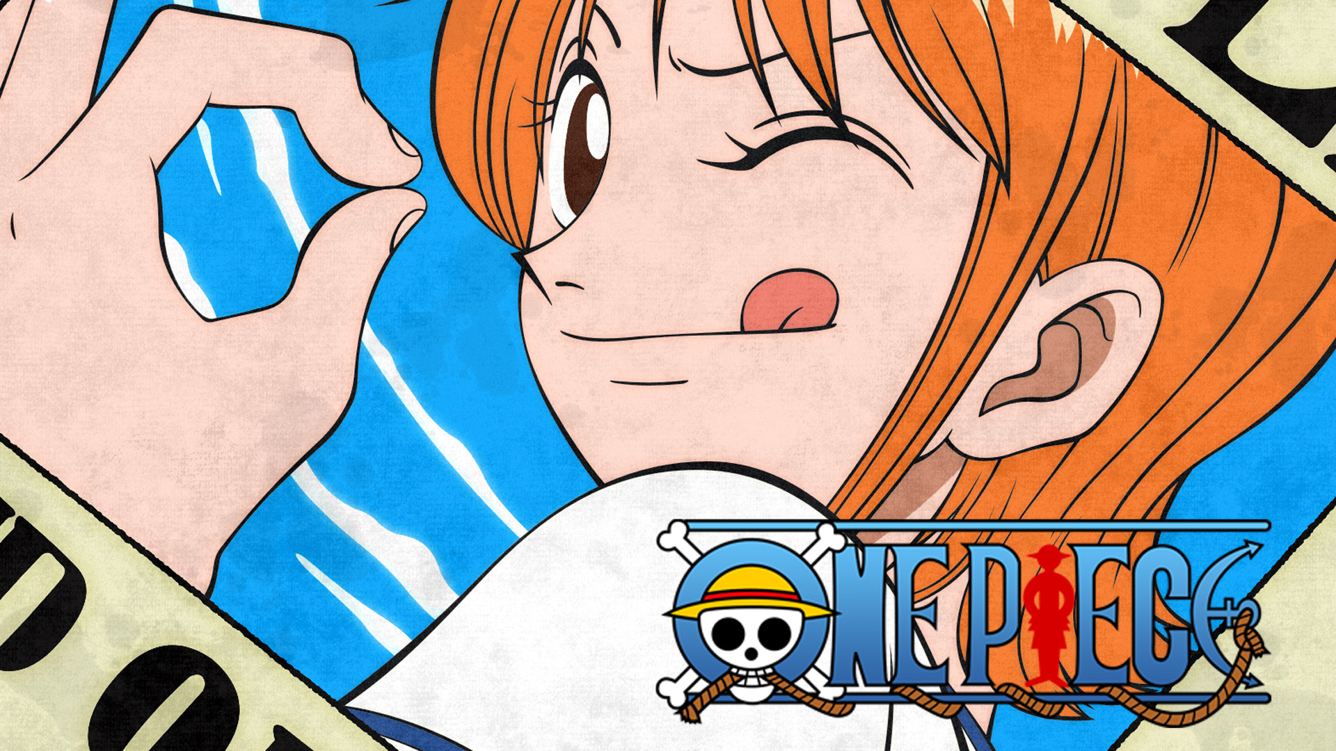 Anime 1920x1080 One Piece anime tongue out redhead