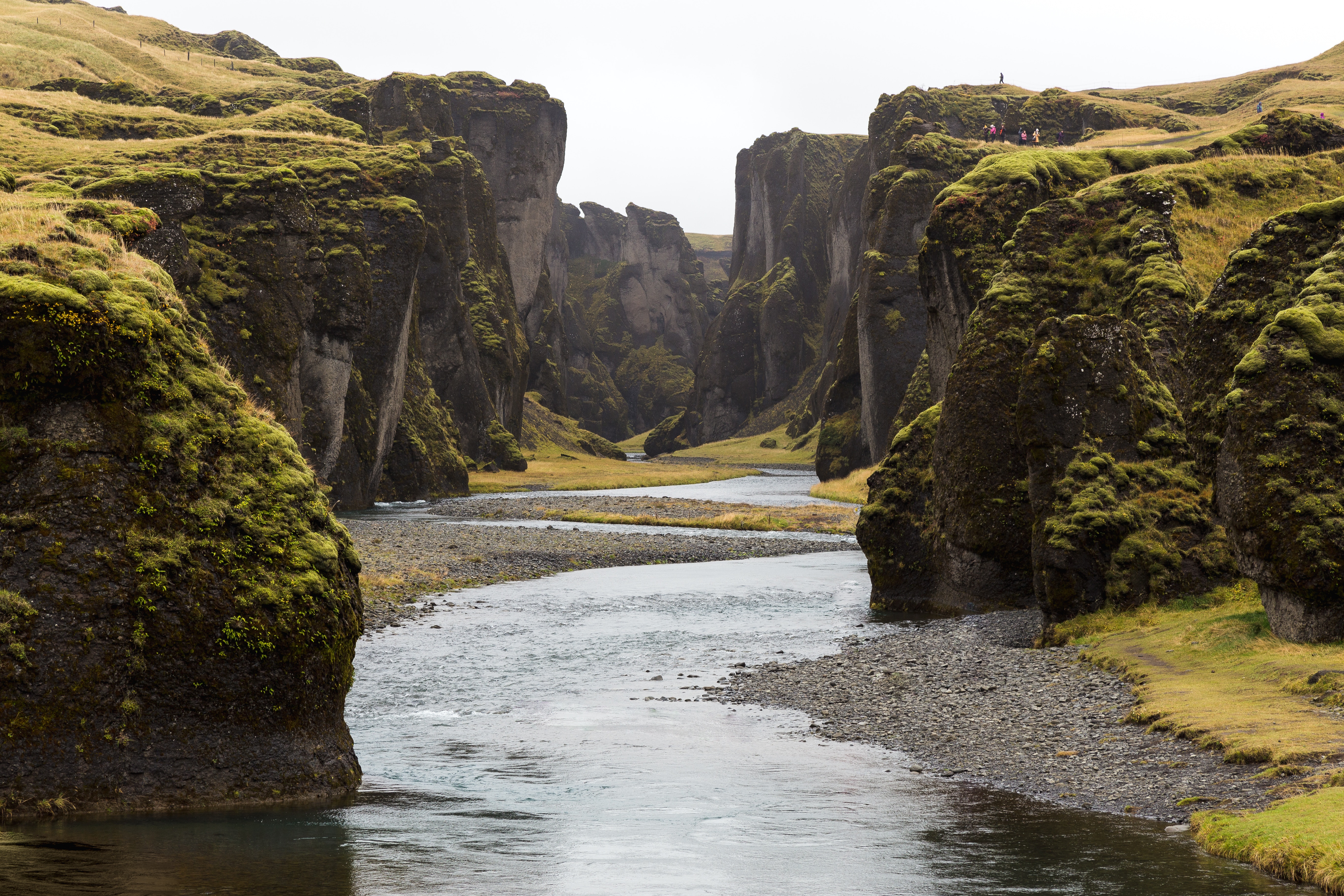 General 5472x3648 Iceland river hills moss landscape cliff Fjadrargljufur canyon nature water