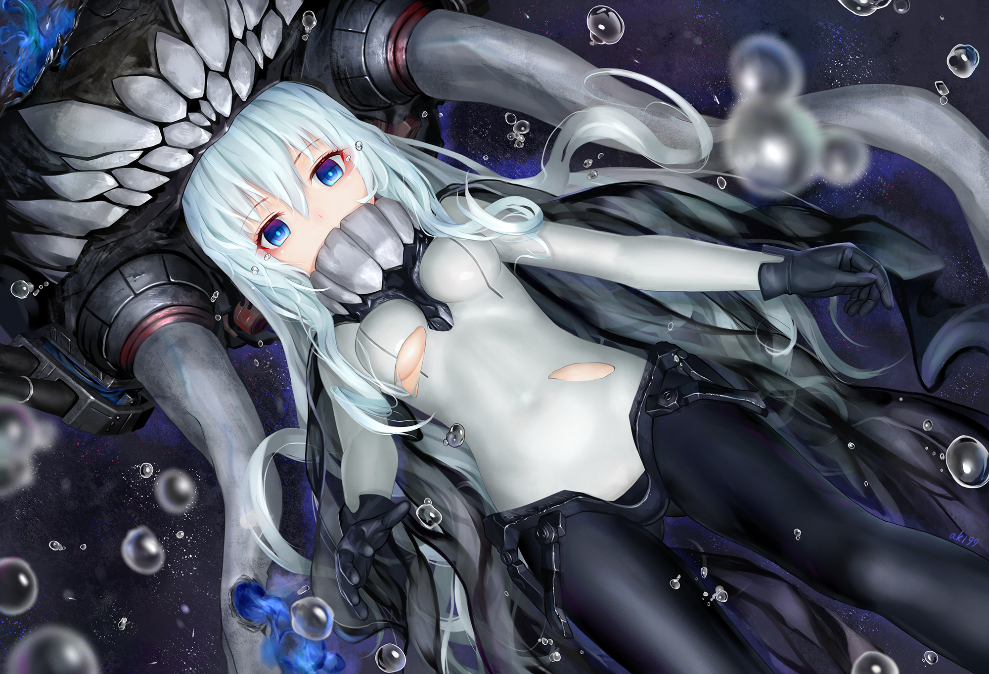 Anime 2000x1363 thigh-highs Kantai Collection gloves crying anime