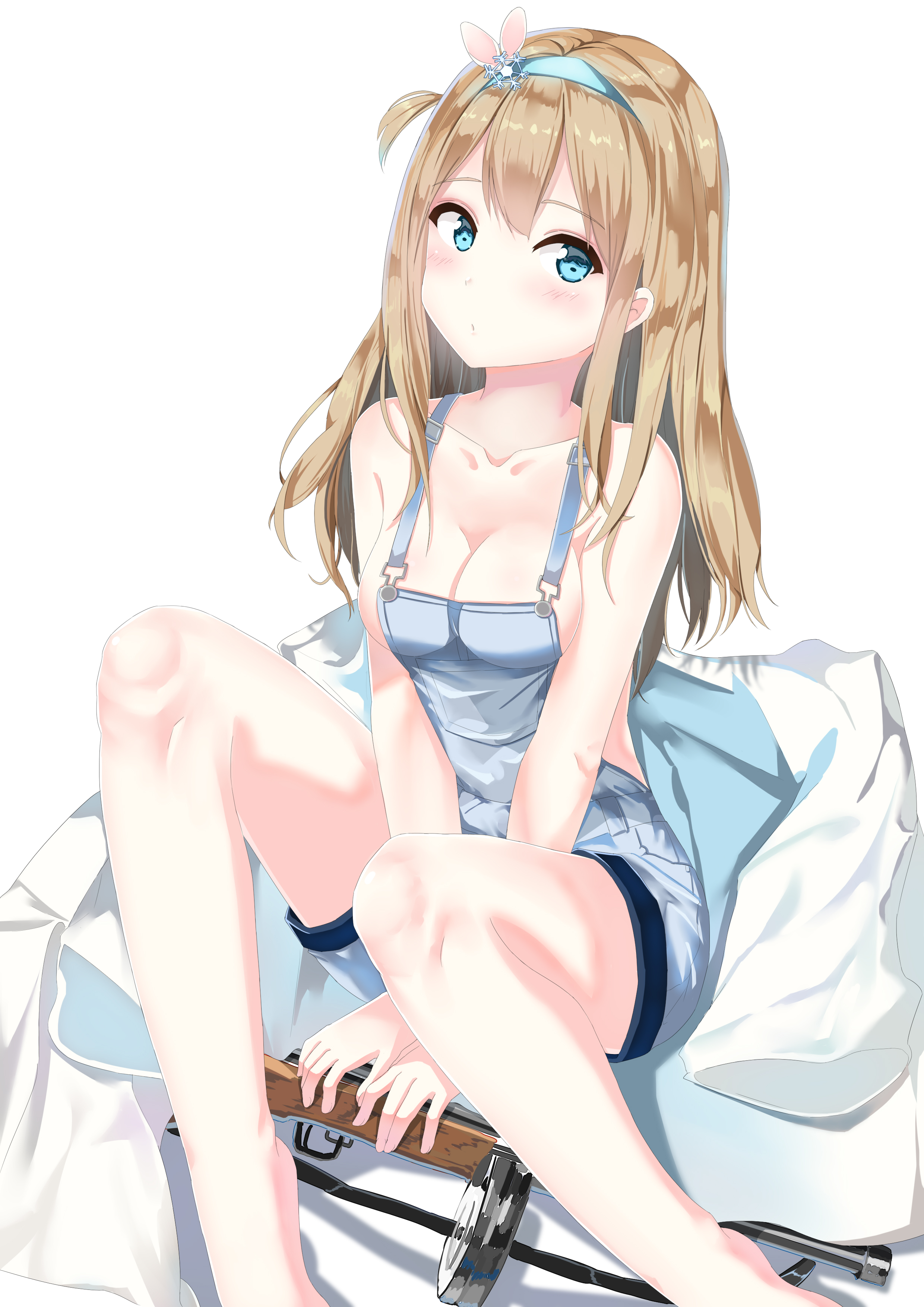 Anime 2480x3508 Suomi (Girls Frontline) Girls Frontline cleavage blue eyes