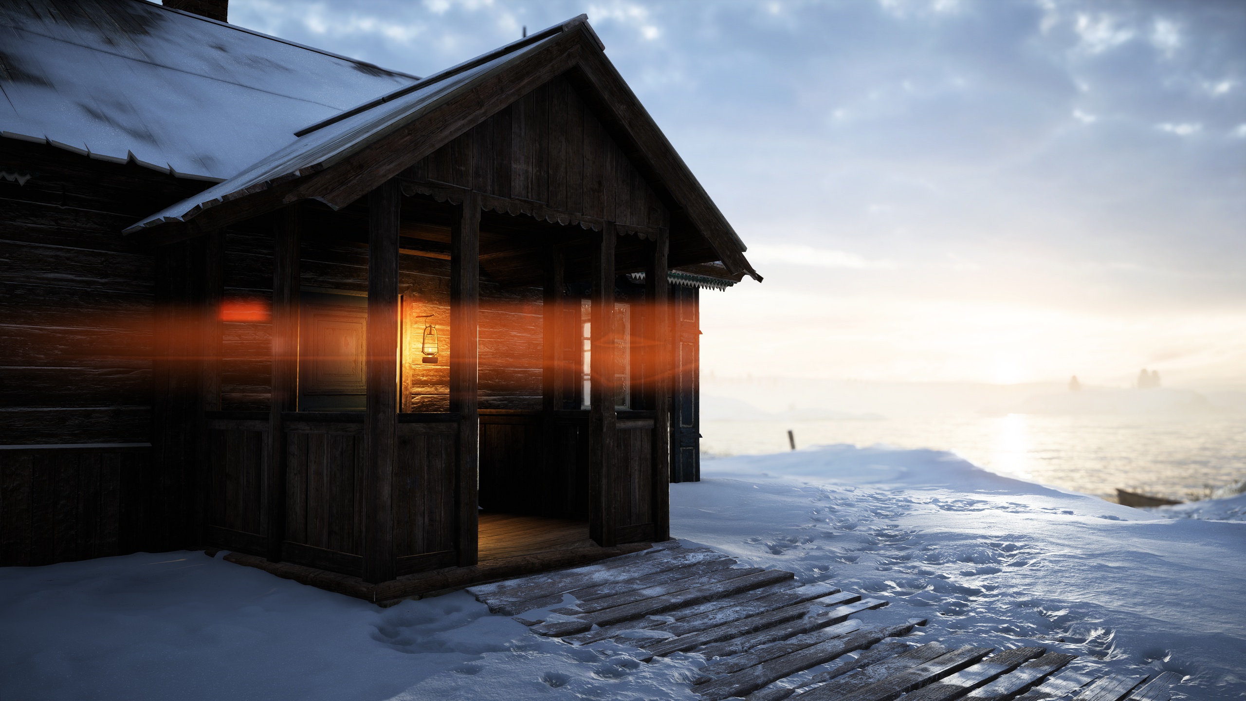 General 2560x1440 winter snow cold house