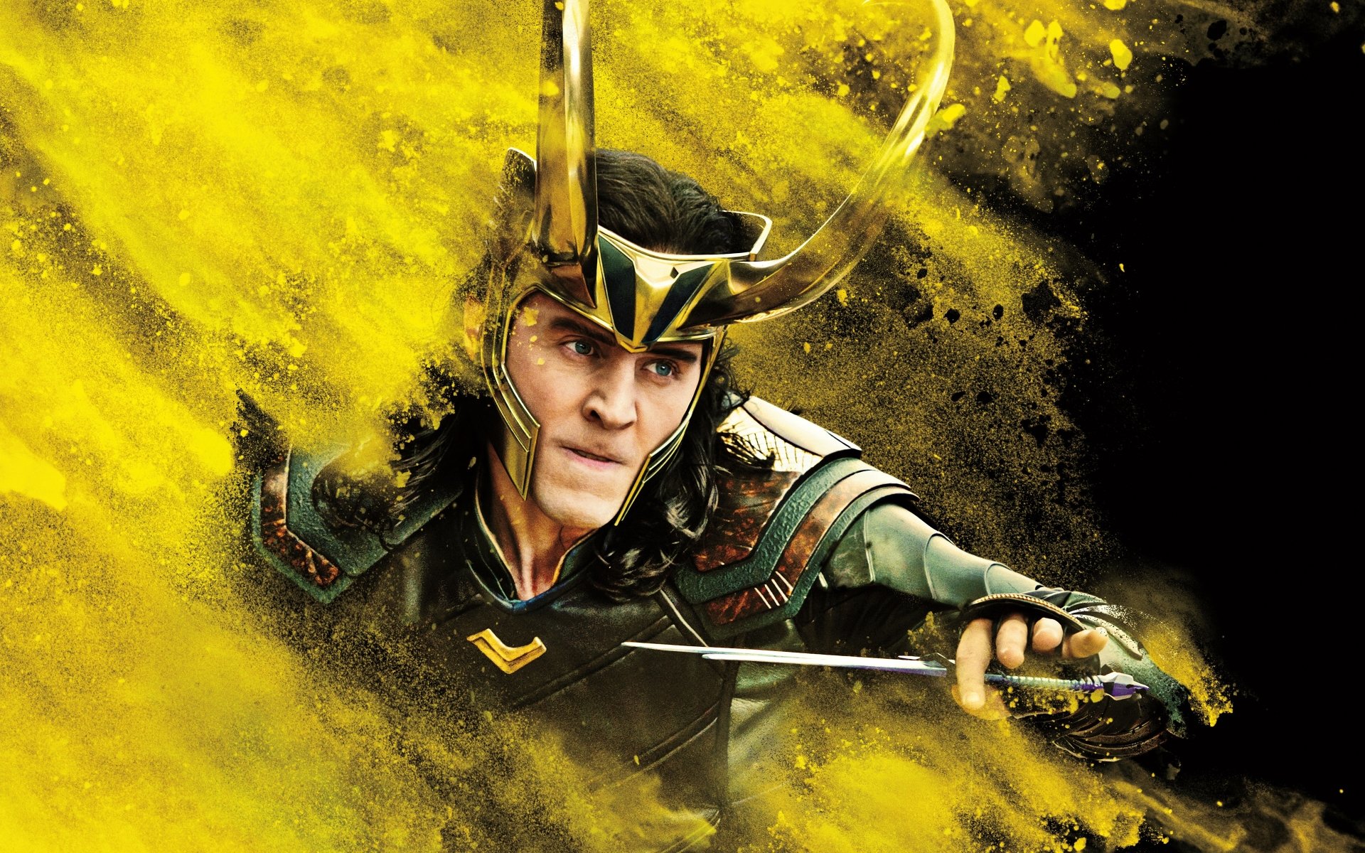 People 1920x1200 Thor : Ragnarok Loki yellow Tom Hiddleston movies villains Marvel Cinematic Universe men