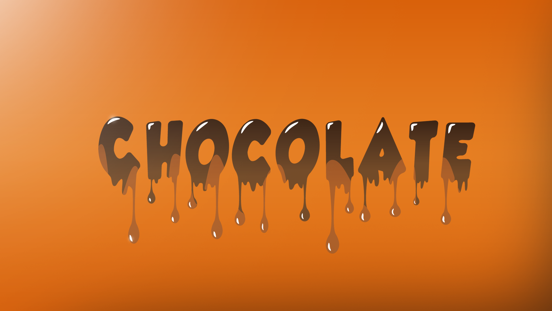 General 1920x1080 chocolate IT design splashes orange text typography brown gradient orange background