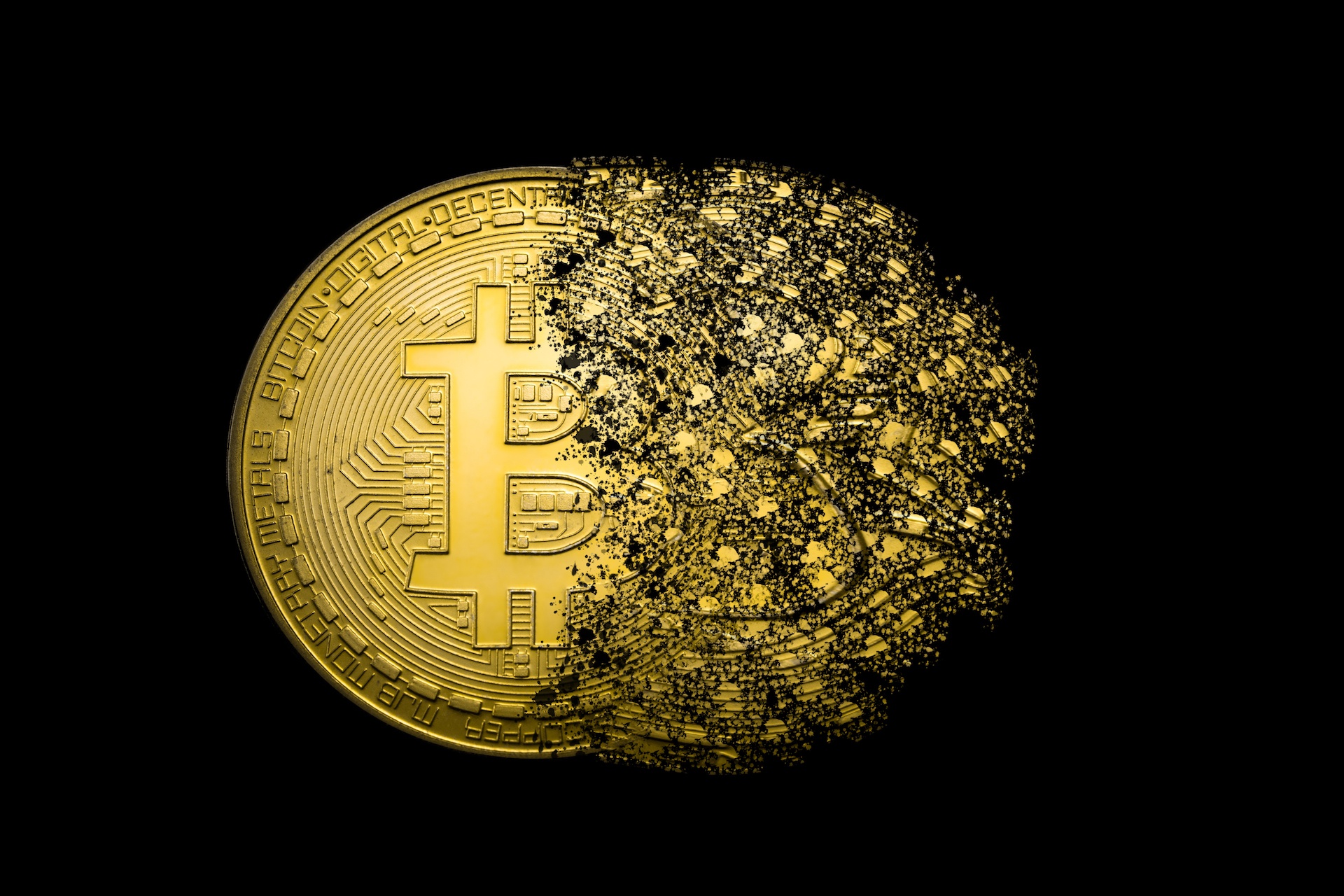 General 1920x1280 Bitcoin gold money simple background digital art