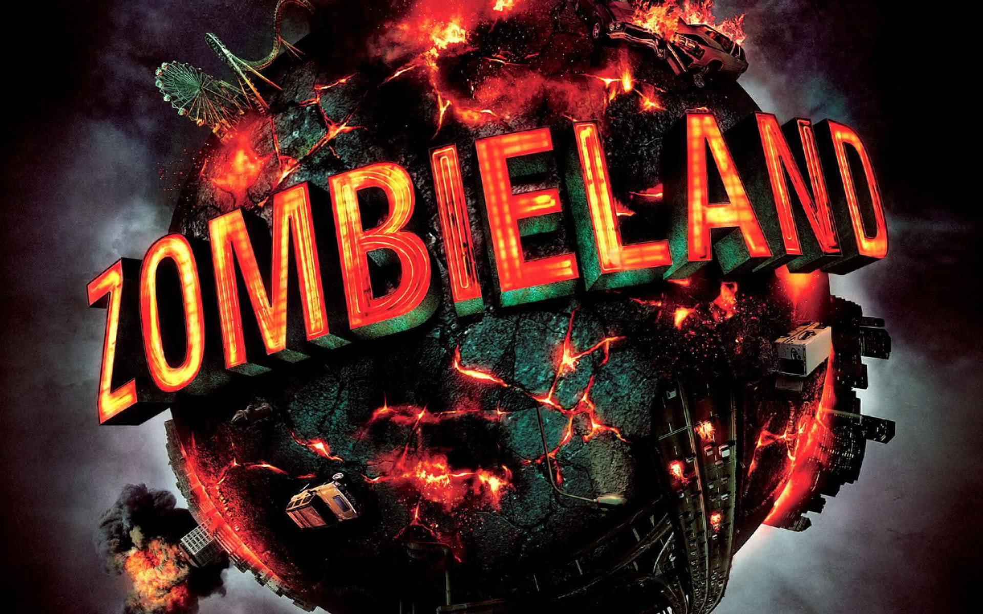 General 1920x1200 movies Zombieland 2009 (Year) horror apocalyptic digital art