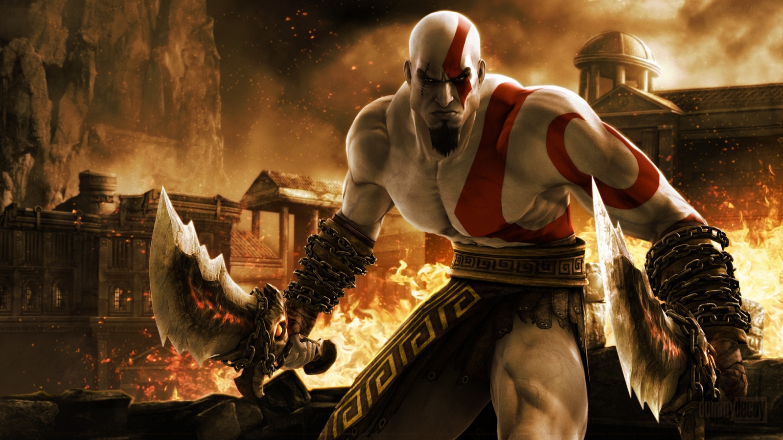 General 1600x900 God of War Kratos video games warrior video game art
